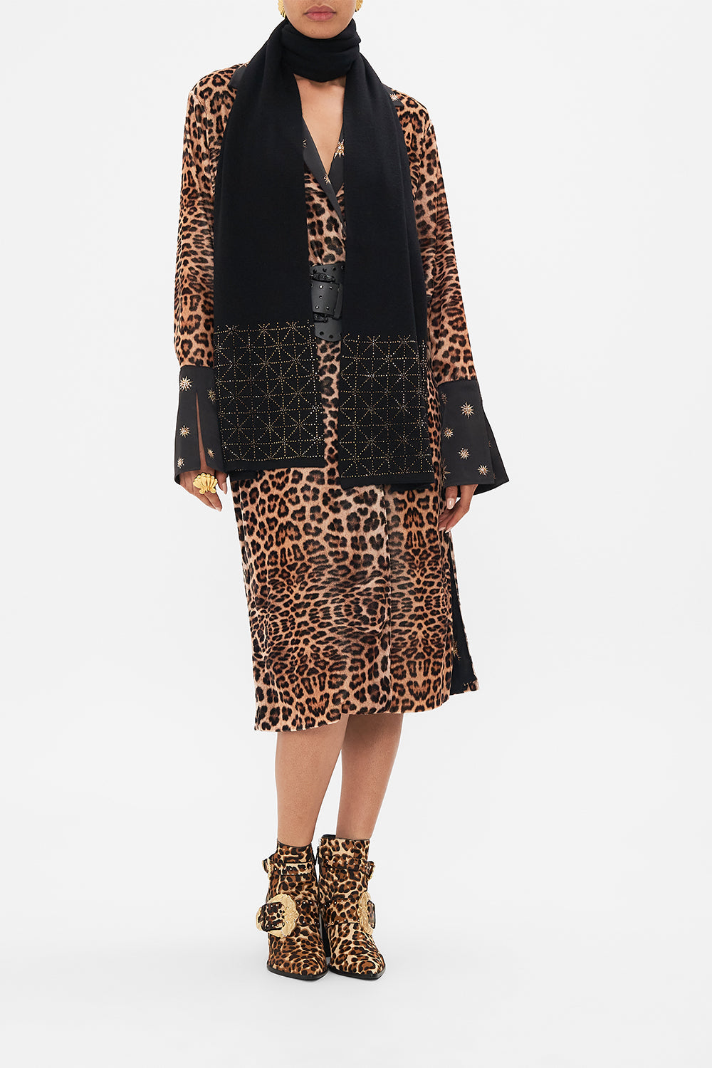 CAMILLA luxury knit scarf in Soul of A Star Gazer print