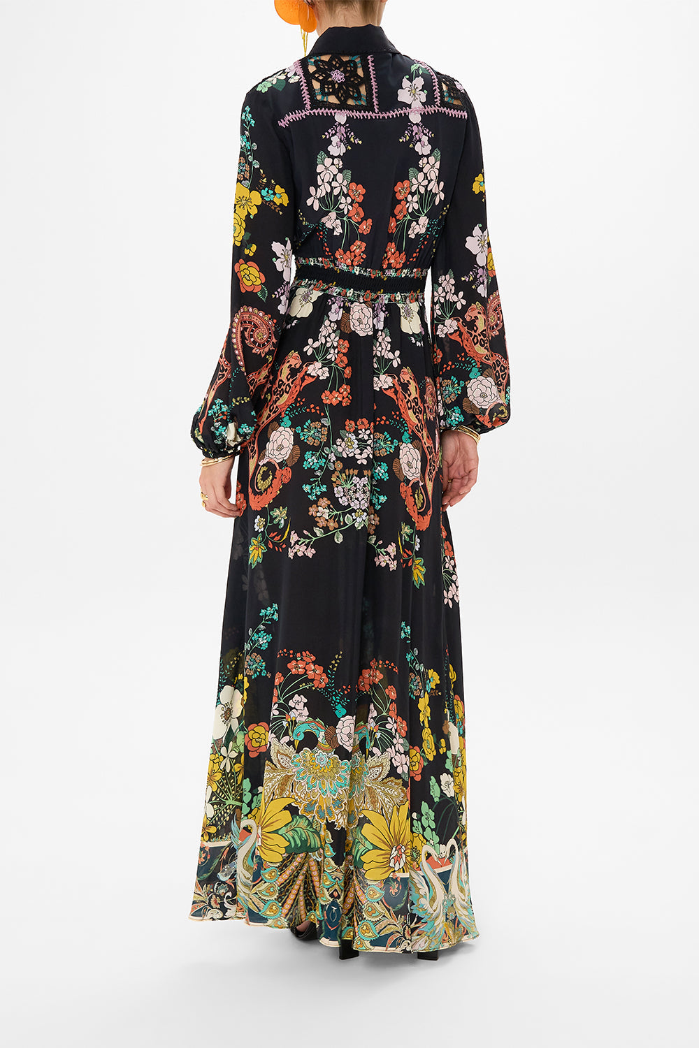 CAMILLA maxi dress in We Wore Folklore print