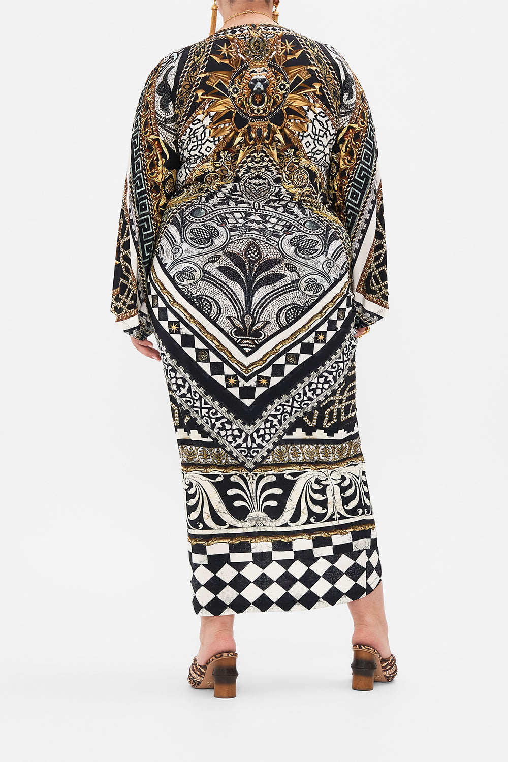 LONG SPLIT FRONT TWIST DRESS LOOK UP TESORO