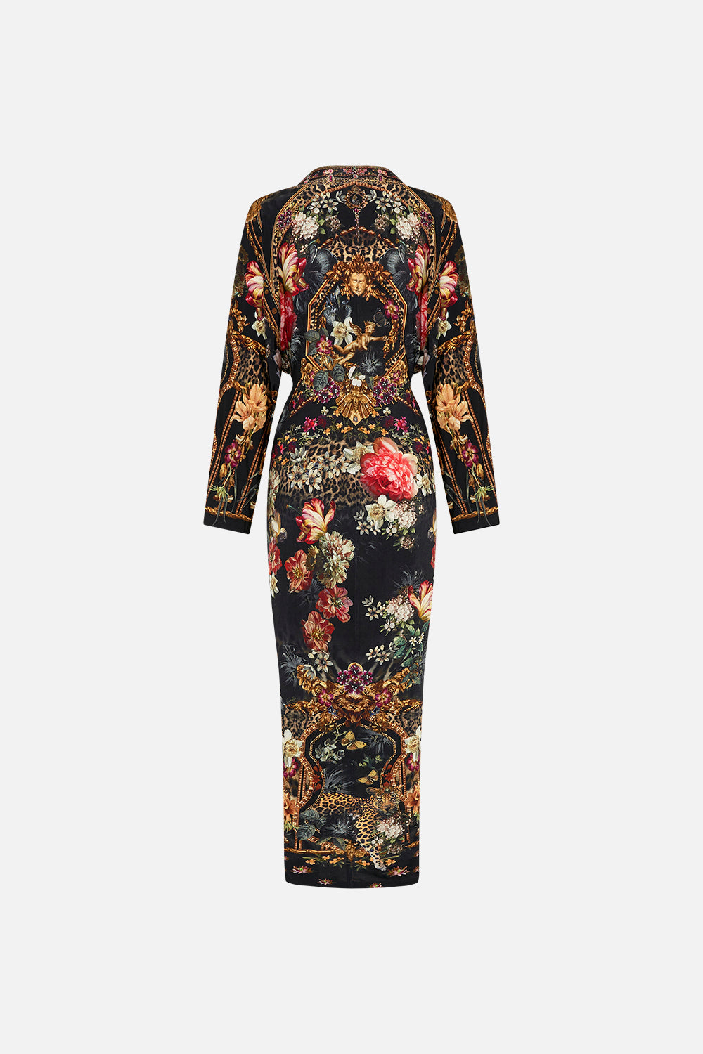 LONG SPLIT FRONT TWIST DRESS A NIGHT AT THE OPERA