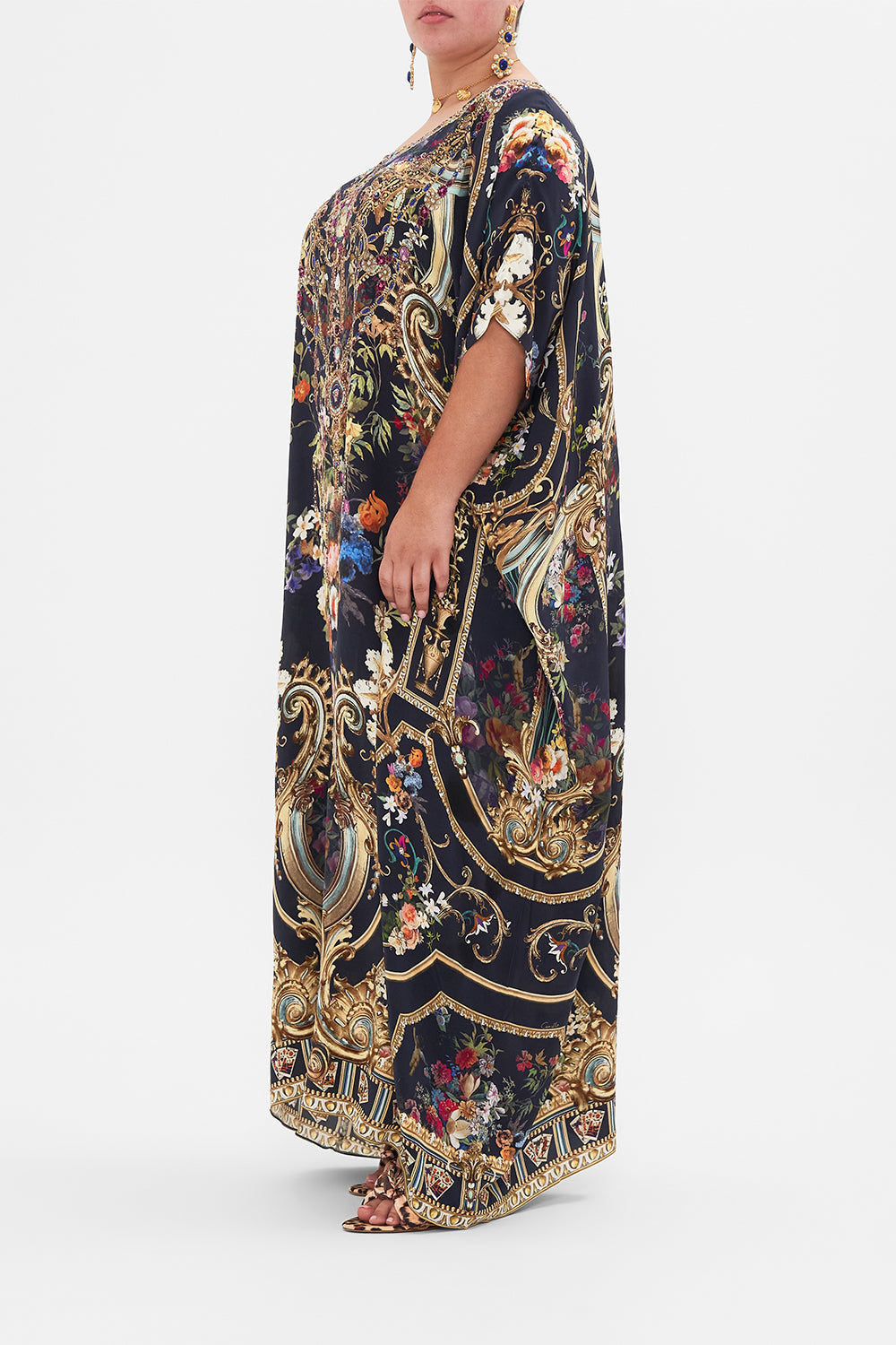 ROUND NECK KAFTAN PLAY YOUR CARDS RIGHT