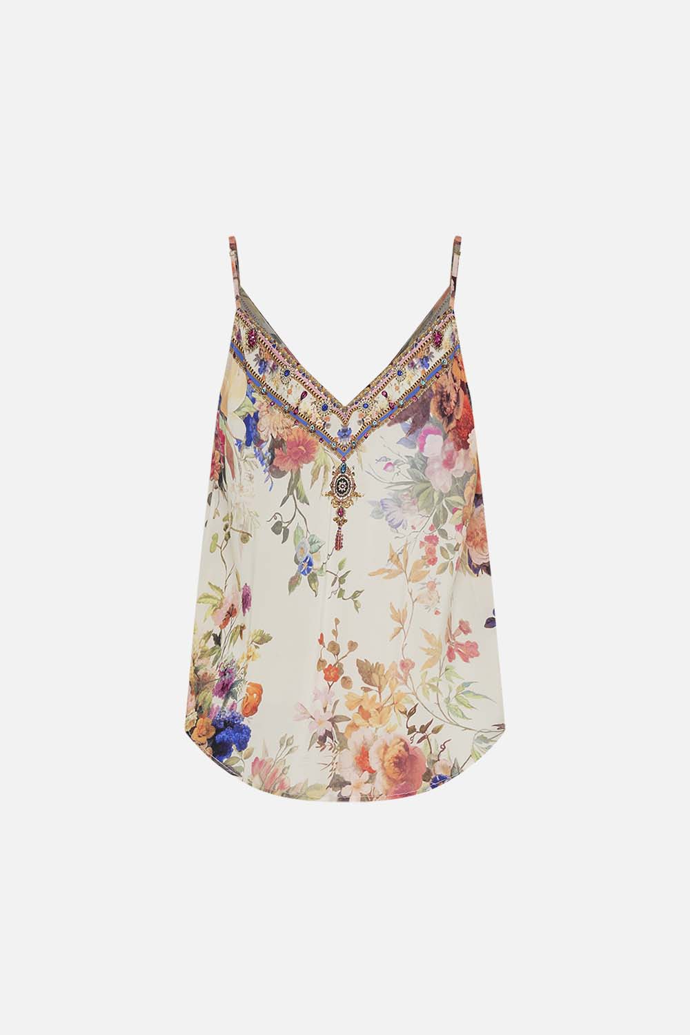 V-NECK BIAS CAMI FRIENDS WITH FRESCOS