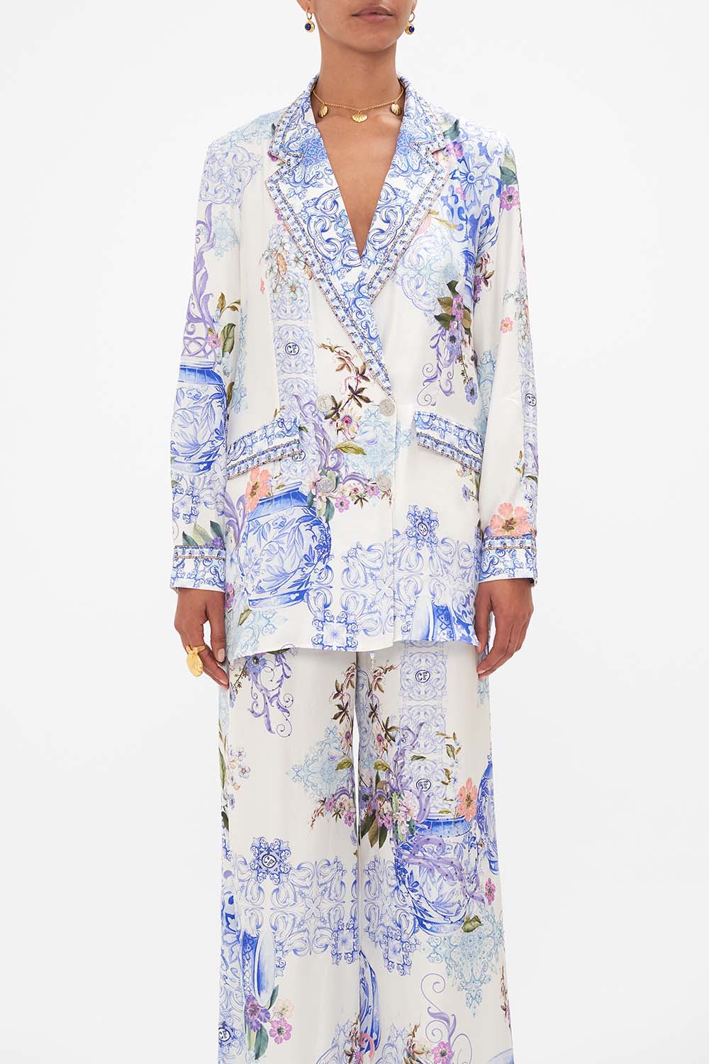 DOUBLE BREASTED SOFT JACKET PAINT ME POSITANO