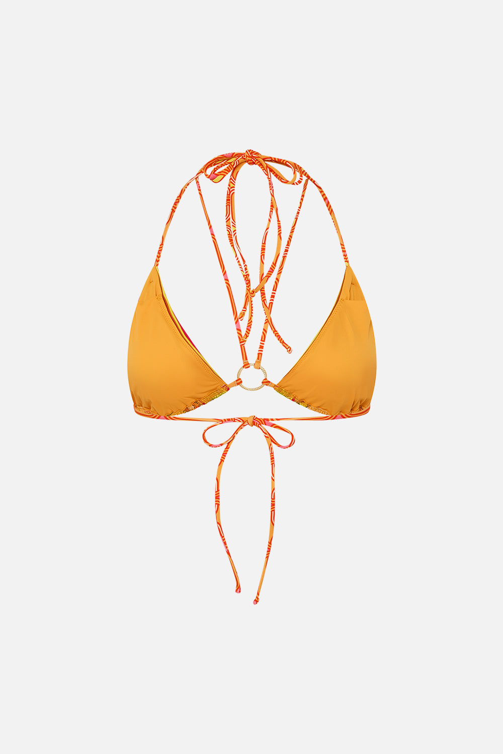 CAMILLA floral ring tri multi strap bra in The Flower Child Society