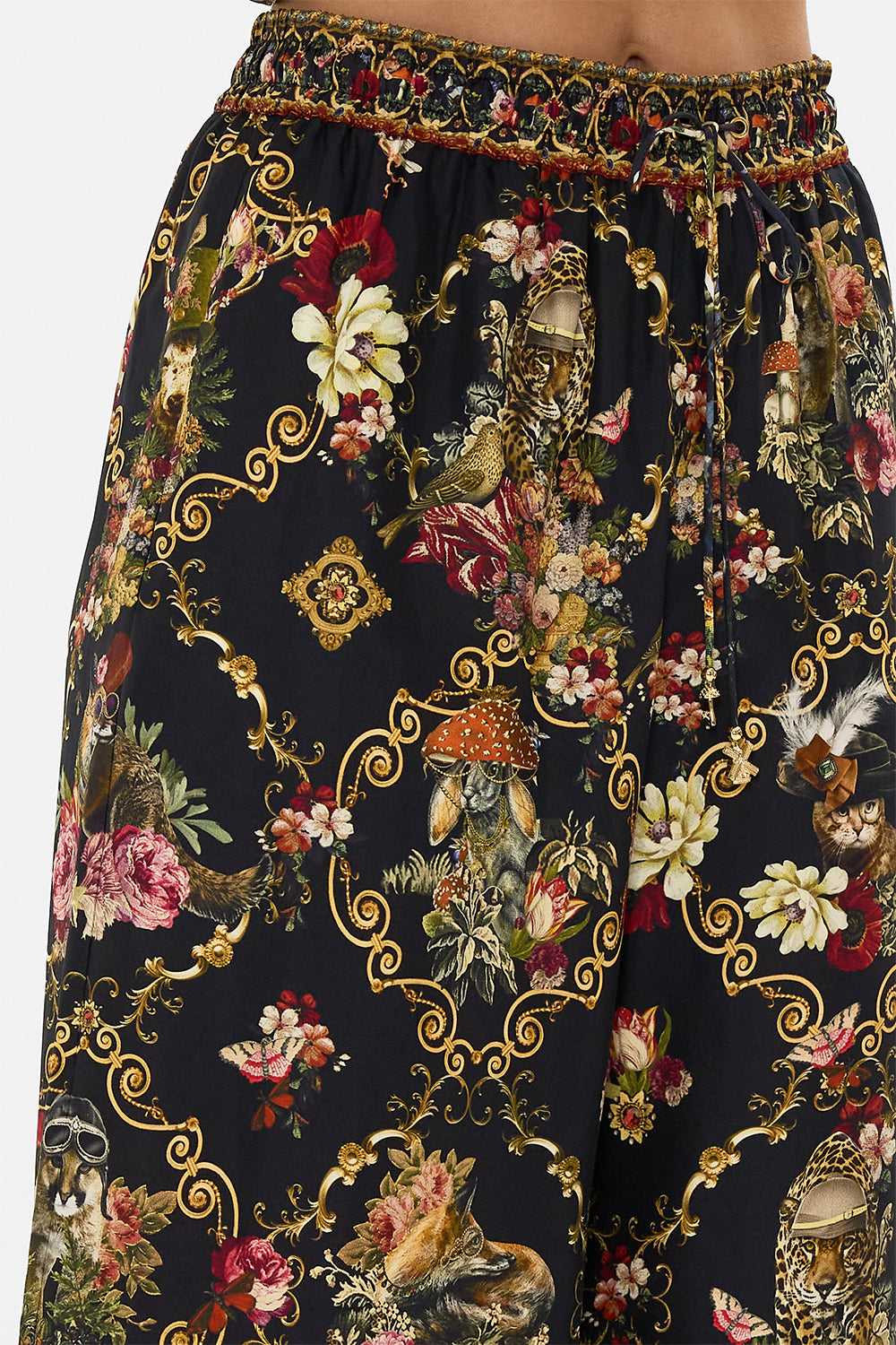CAMILLA floral Straight Leg Pant in Told in the Tapestry