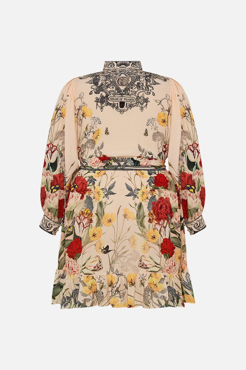 CAMILLA multi Drop Sleeve Shirt Dress in Etched into Eternity