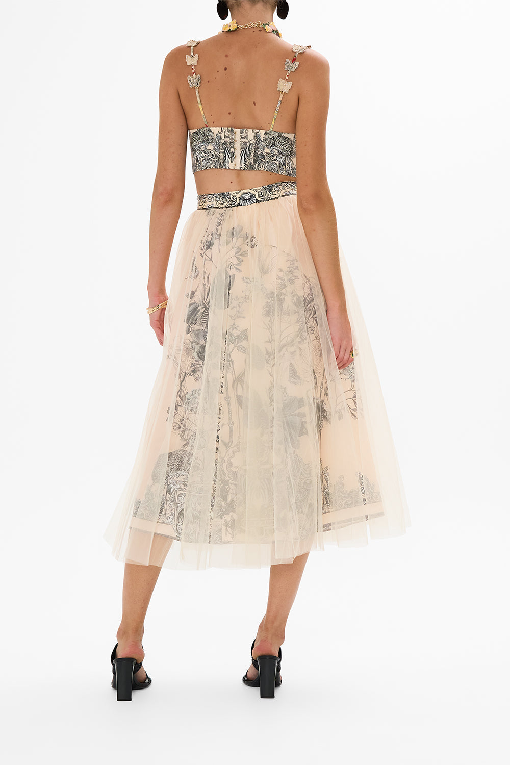 CAMILLA multi bralet in Etched Into Eternity print