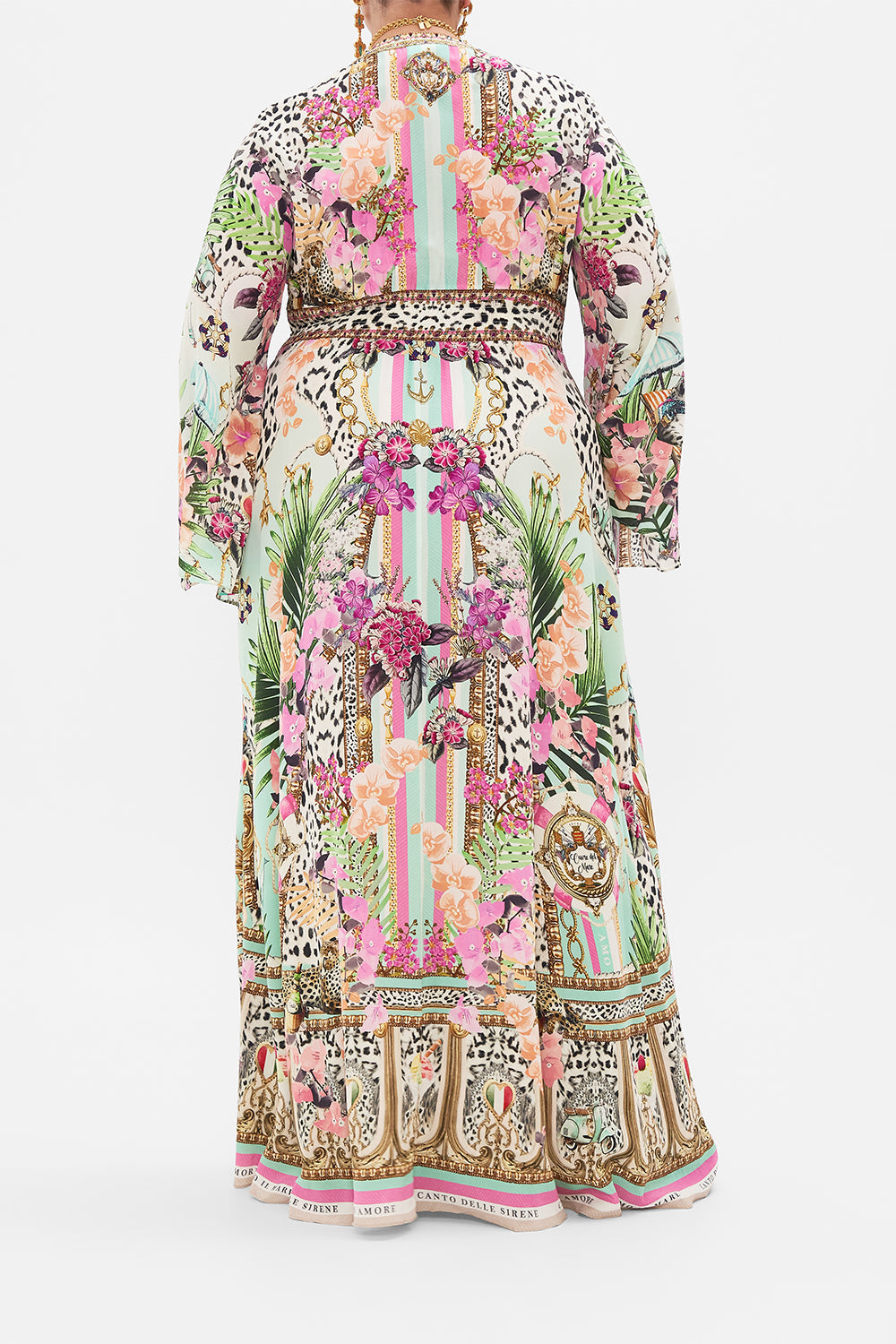 KIMONO SLEEVE DRESS WITH SHIRRING DETAIL DEAR AMORE MIO