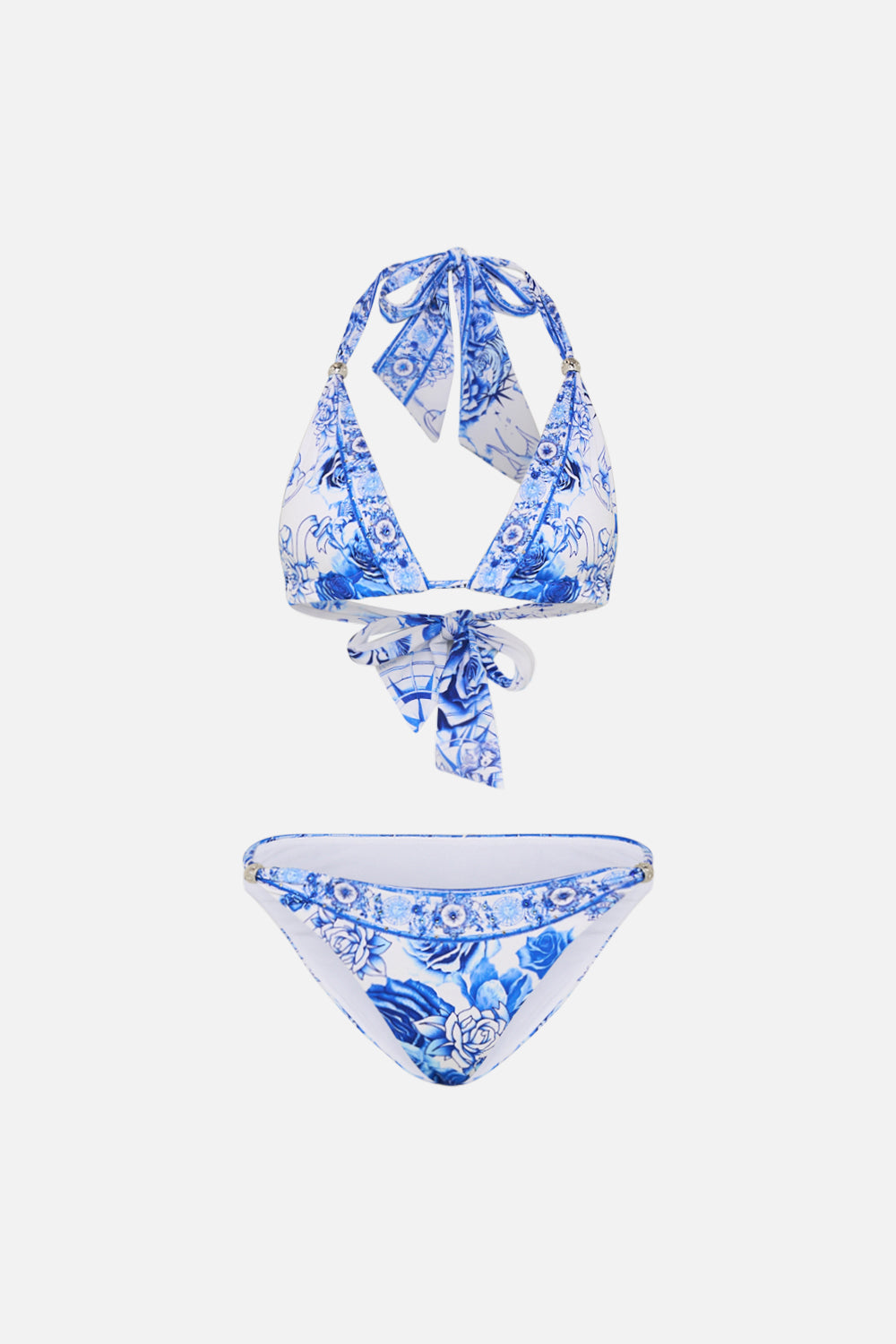 SOFT TIE BIKINI WITH TRIM IMMORTAL INK