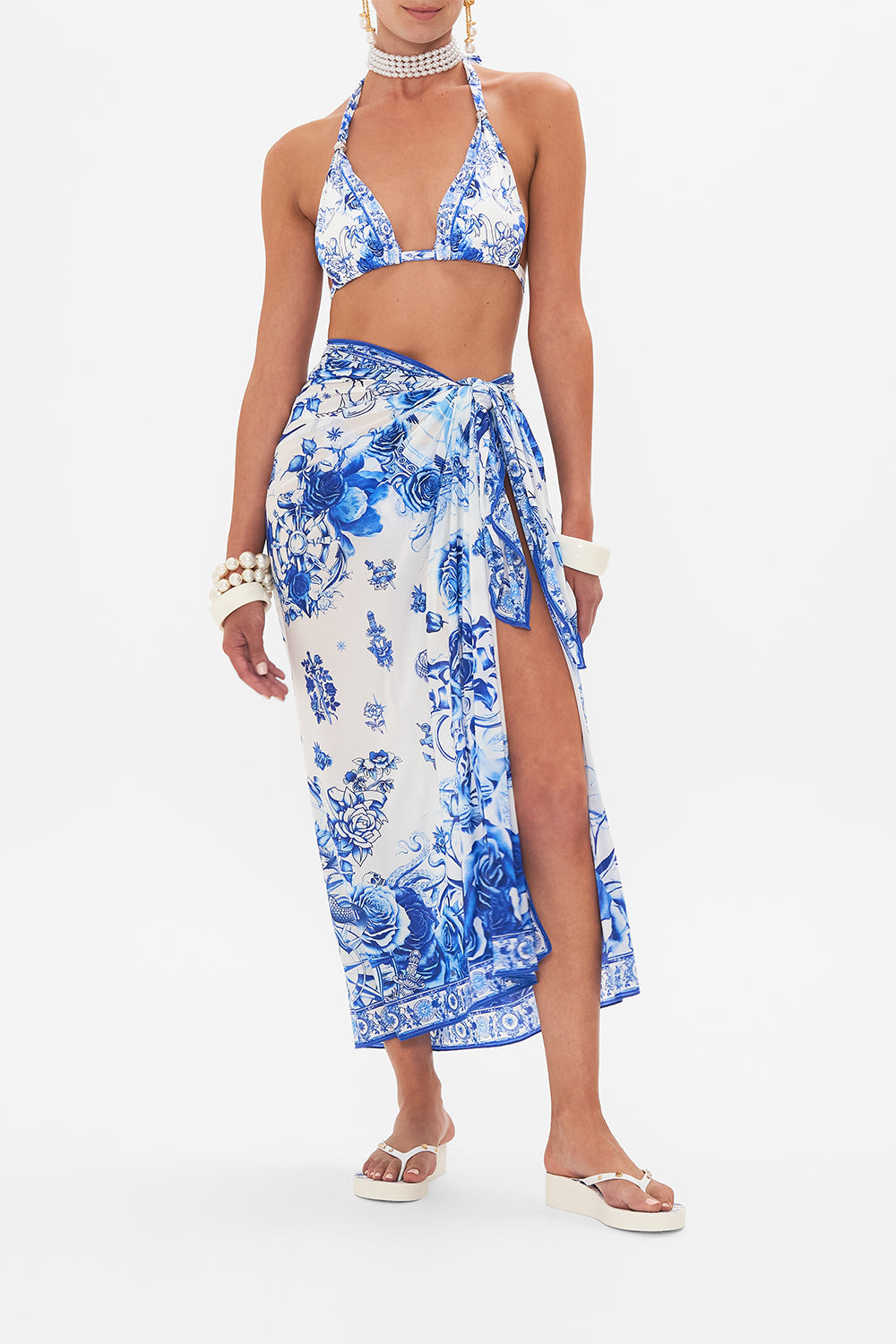 SOFT TIE BIKINI WITH TRIM IMMORTAL INK