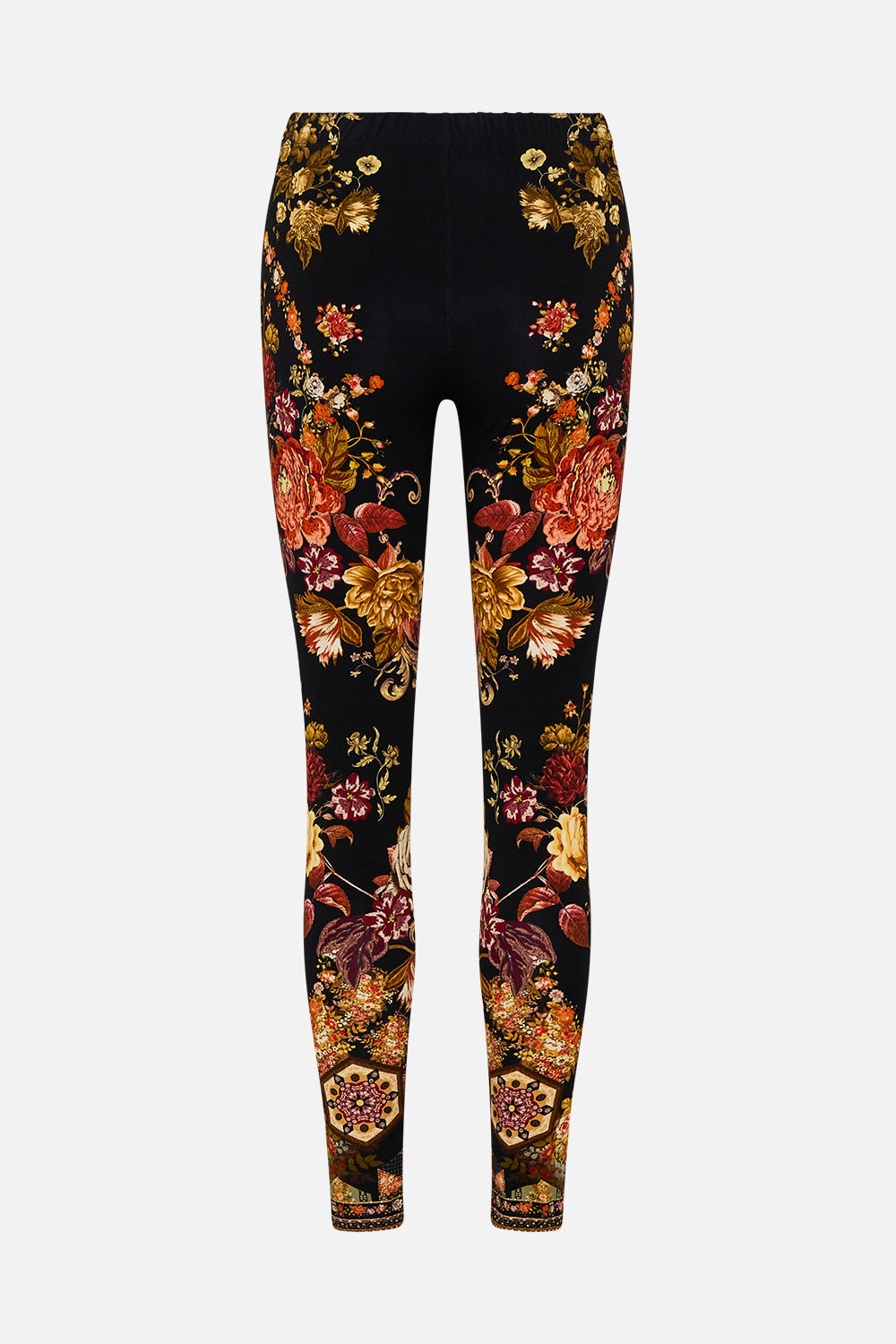 CAMILLA floral leggings in Stitched In Time print.