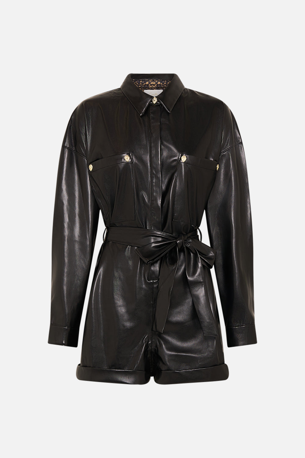 CAMILLA boilersuit in Nouveau Noir print