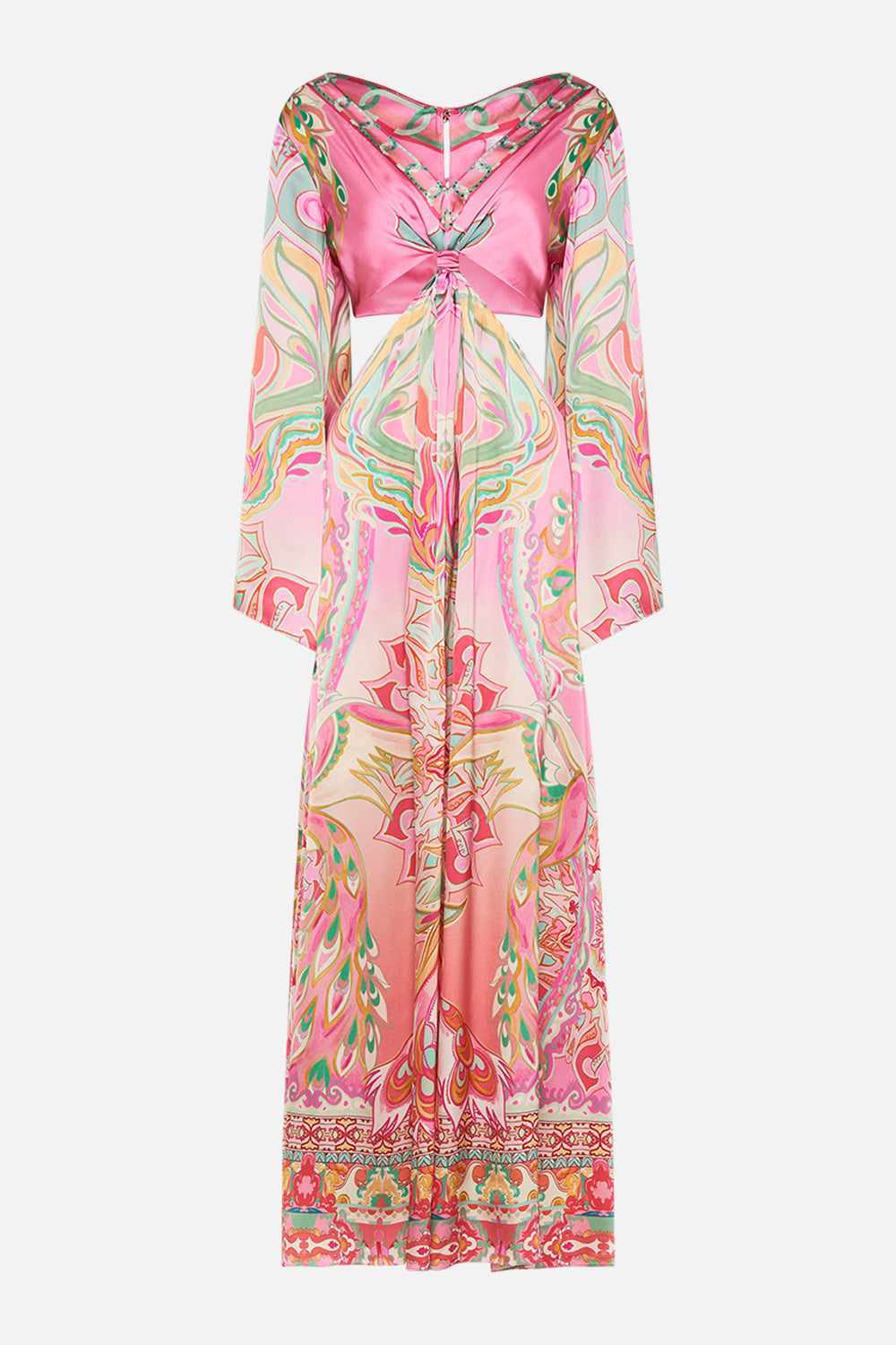 CAMILLA cut out dress in Tea With Tuchinski print