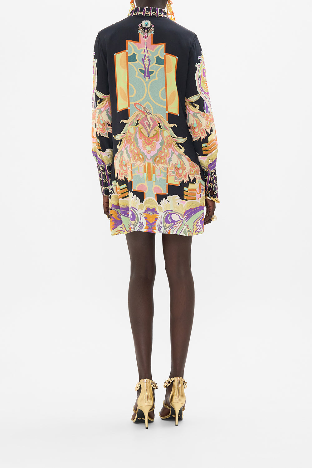 CAMILLA shirt dress in Club Cinemania print