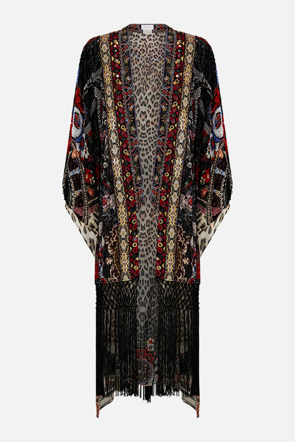 CAMILLA silk kimono in Volendam Dolls print