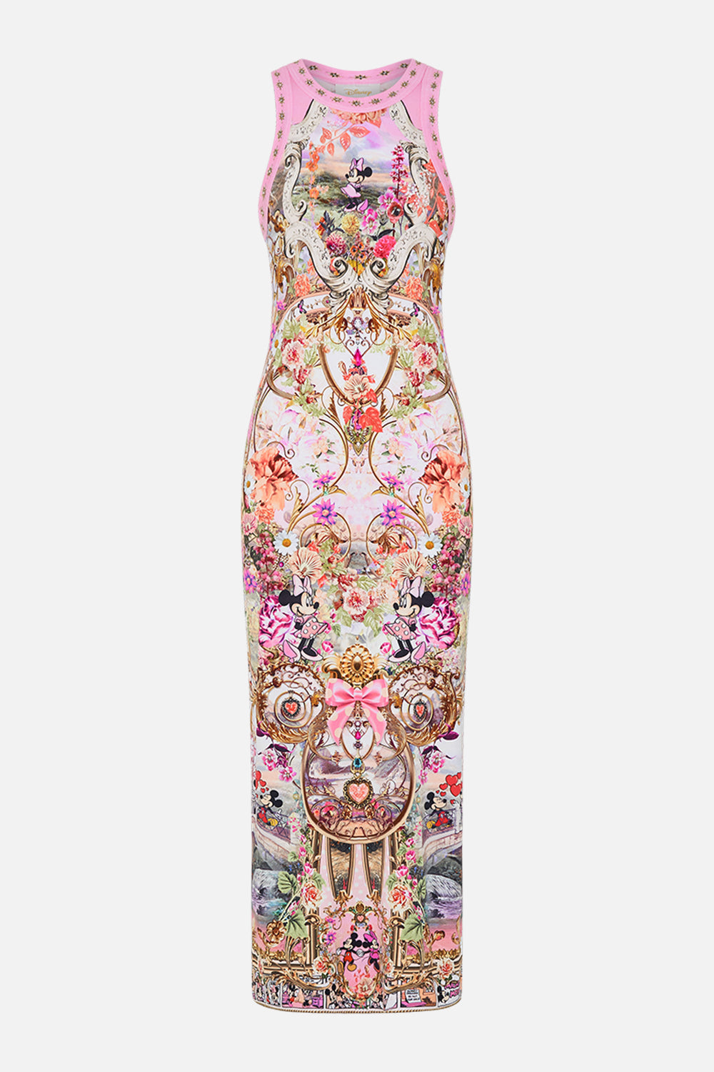 Disney x CAMILLA jersey dress in Minnie Mouse Magic print