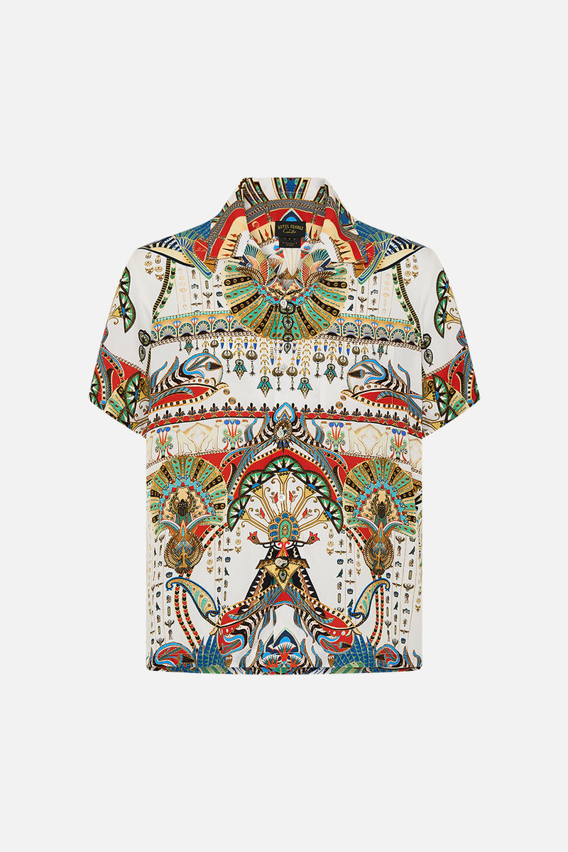 SHORT SLEEVE CAMP COLLARED SHIRT BELLE OF THE BAROQUE