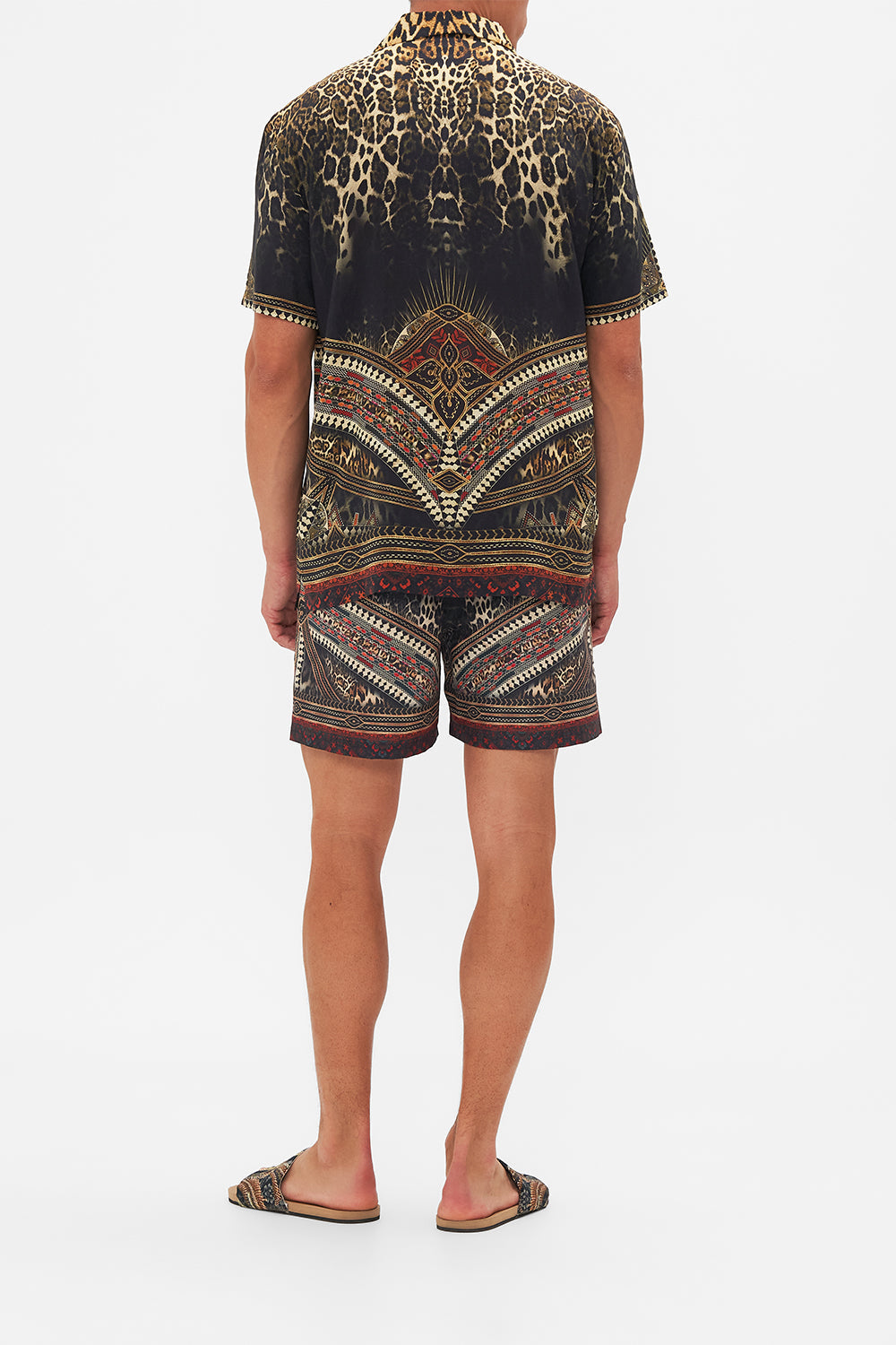 Hotel Franks By CAMILLA Short Sleeve Camp Collared Shirt in Pretty Fly For The Sinai Print.