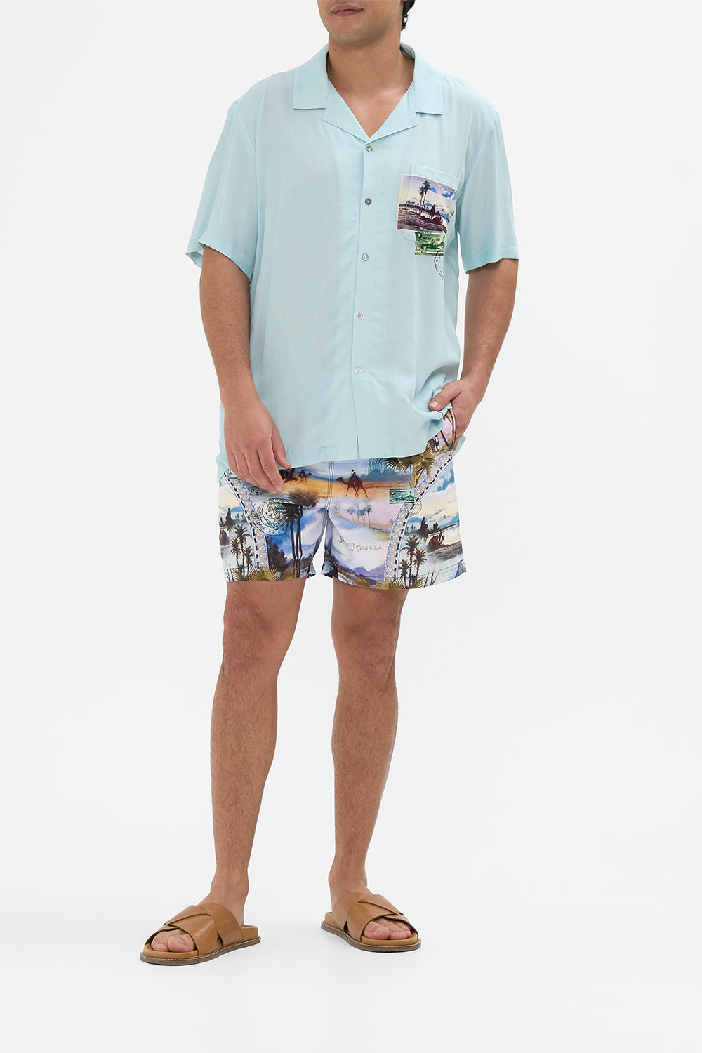 Hotel Franks By CAMILLA Mid length boardshort in Call Me In Cairo Print