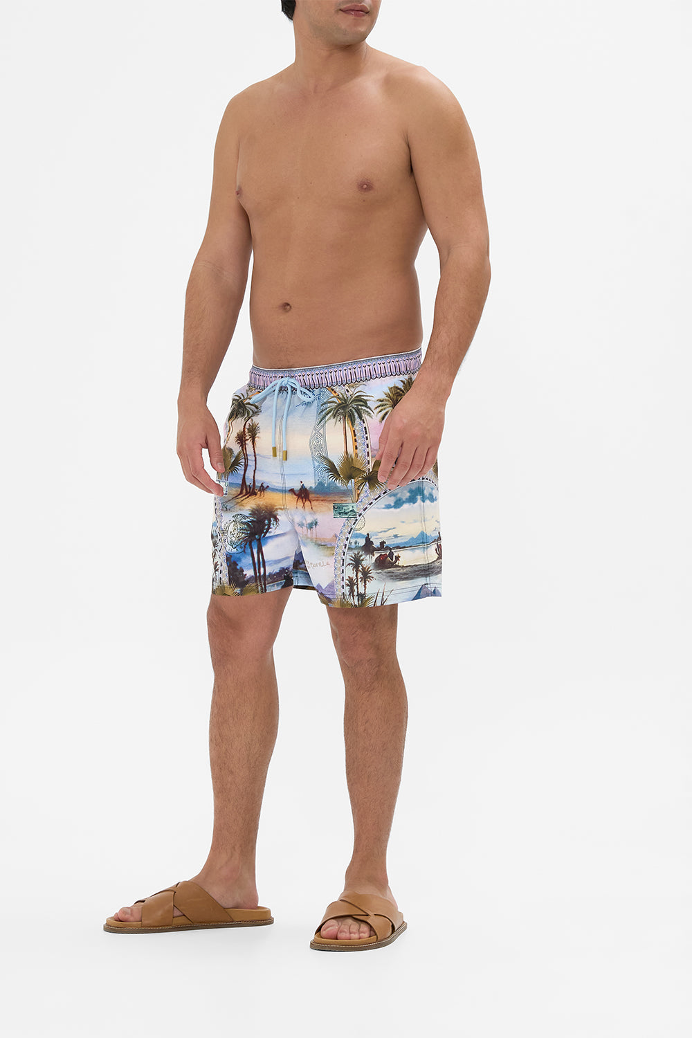 Hotel Franks By CAMILLA Mid length boardshort in Call Me In Cairo Print