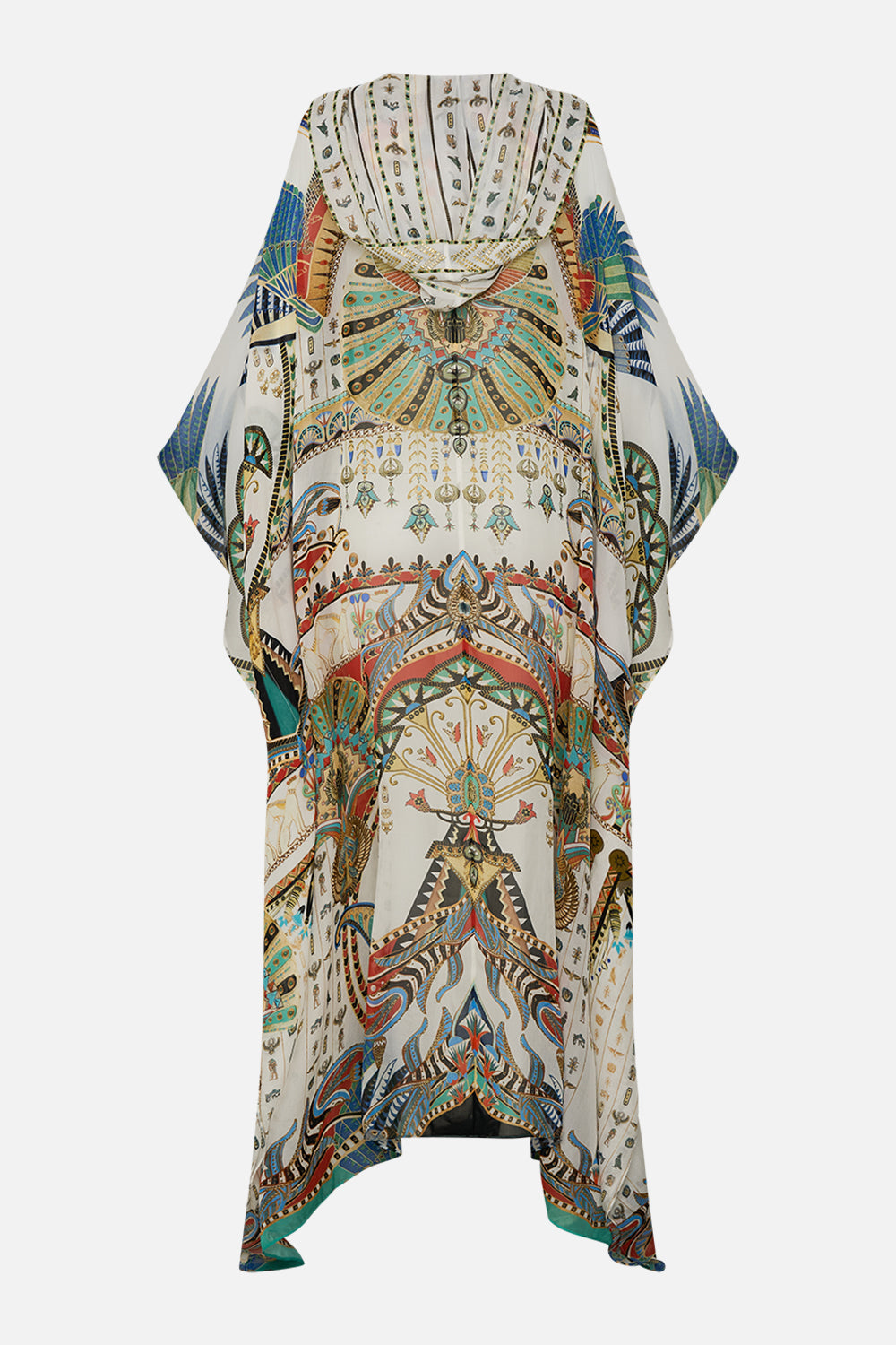 CAMILLA Oversized Robe in Valley Of The Queens print