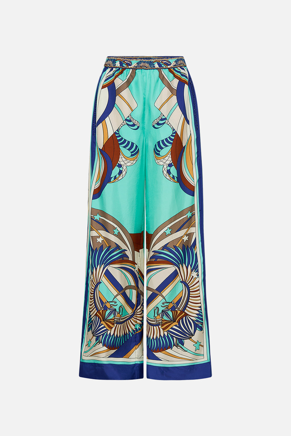 CAMILLA Relaxed Panel Pant in Oasis Oracle print.