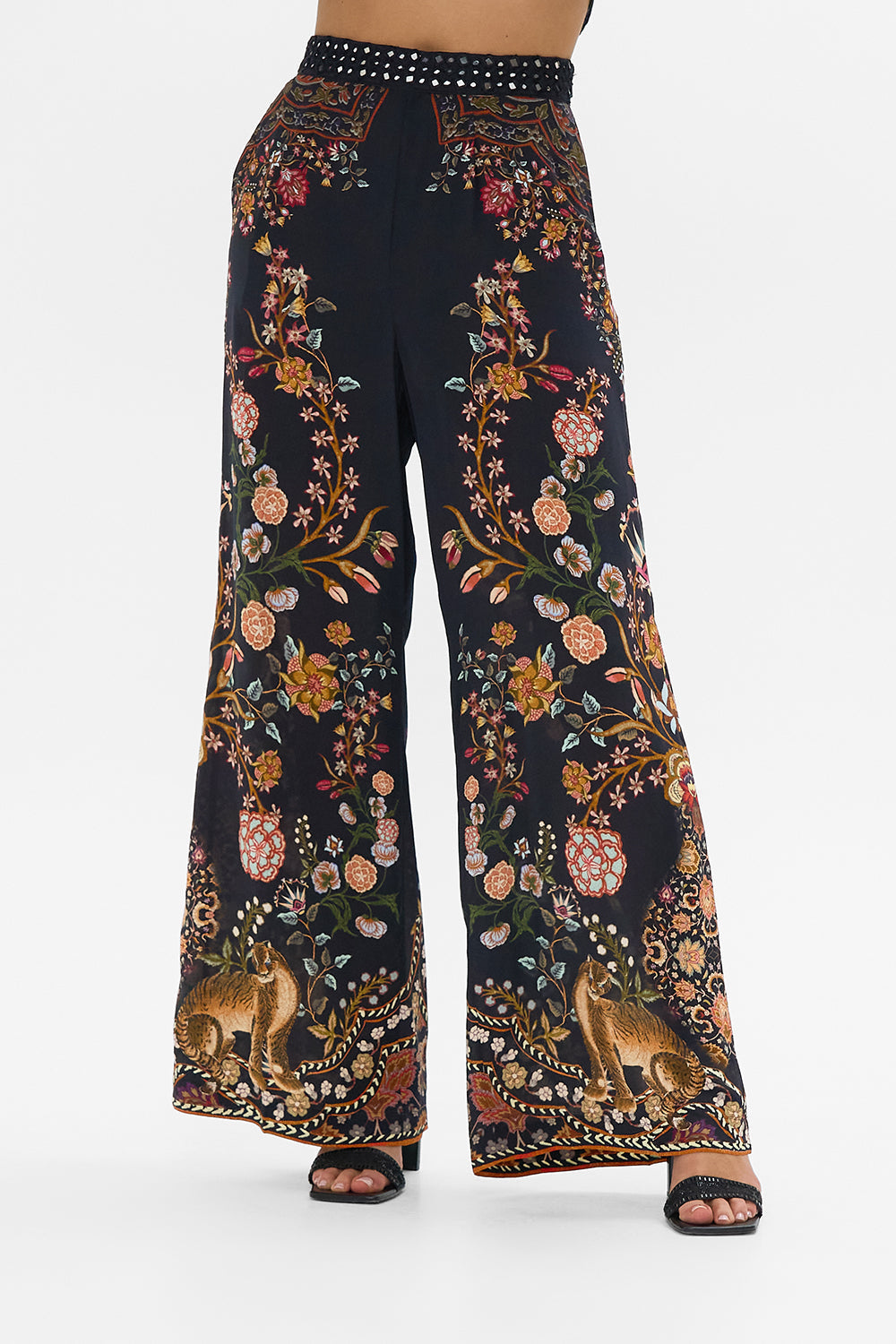 CAMILLA Straight Leg Relaxed Trouser Loom to Tomb print