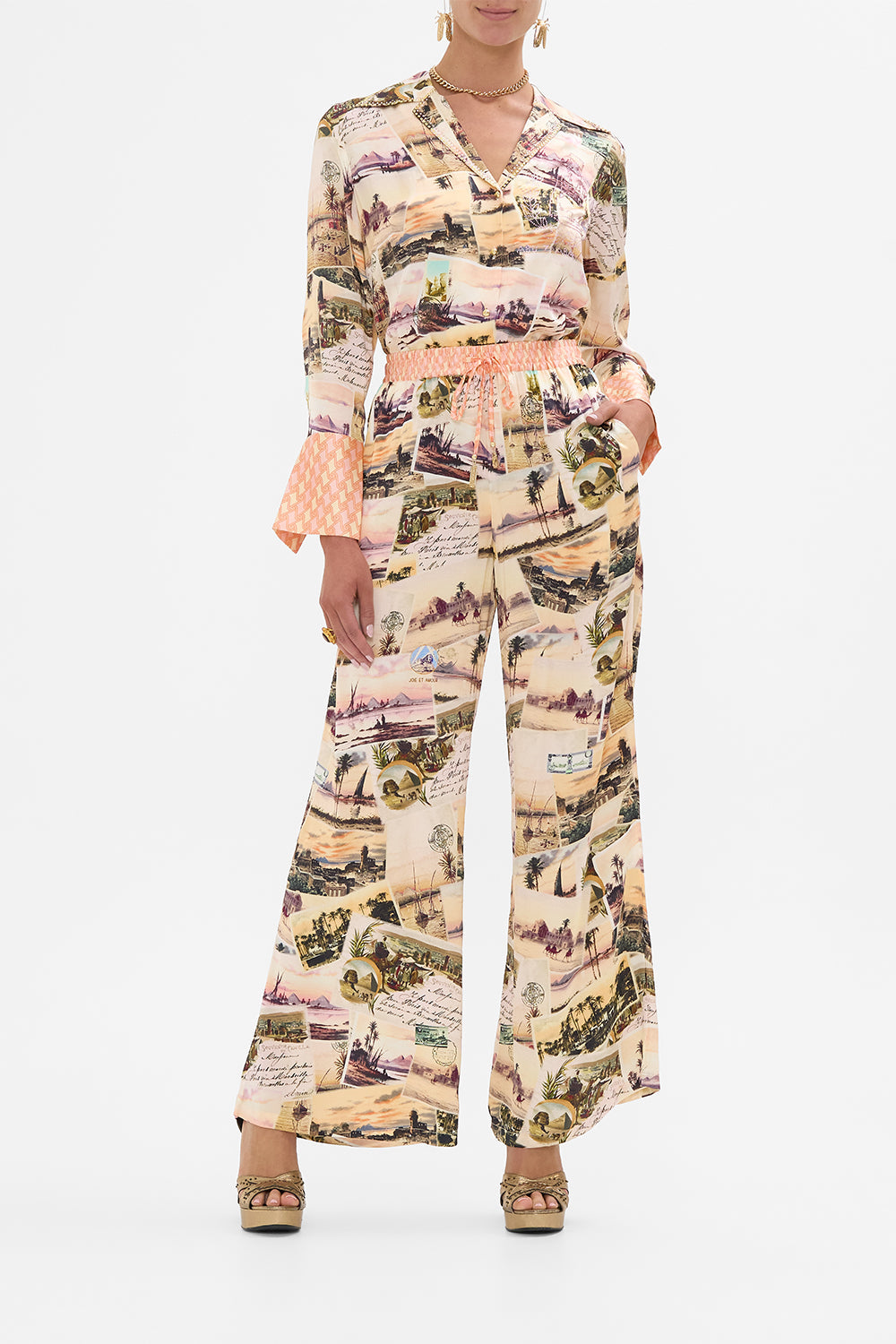 CAMILLA lounge pant in Milla's Got Mail print.