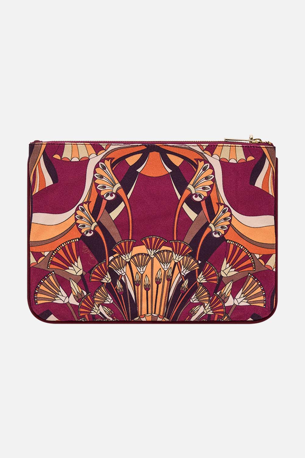 CAMILLA small canvas clutch in Desert Delerium print