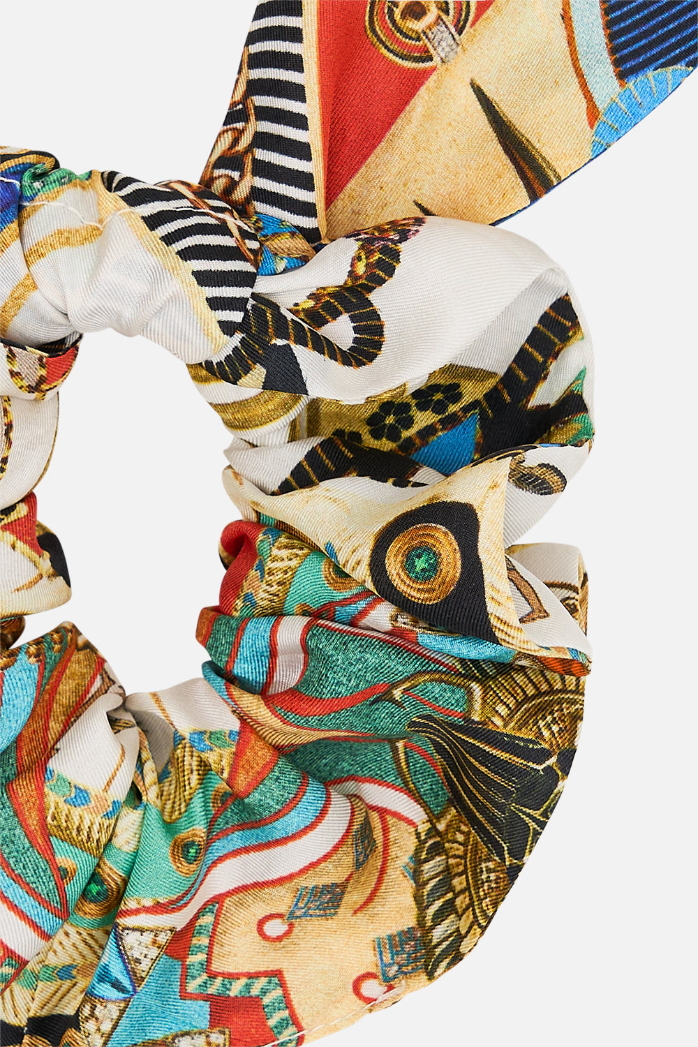 CAMILLA Scrunchie in Valley of the Queens print