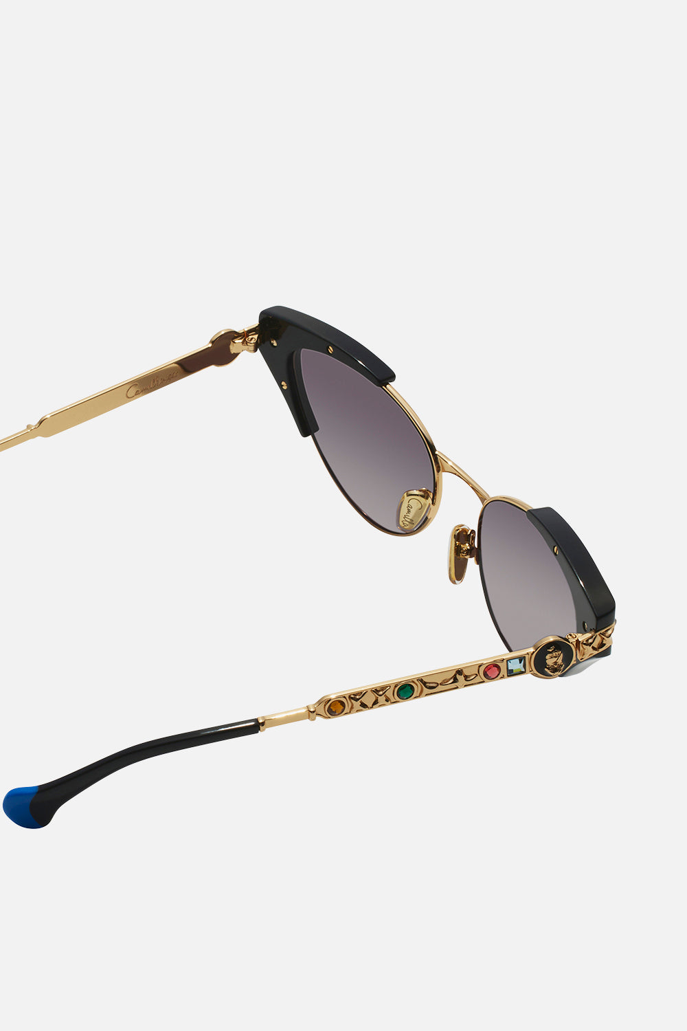 CAMILLA black designer sunglasses