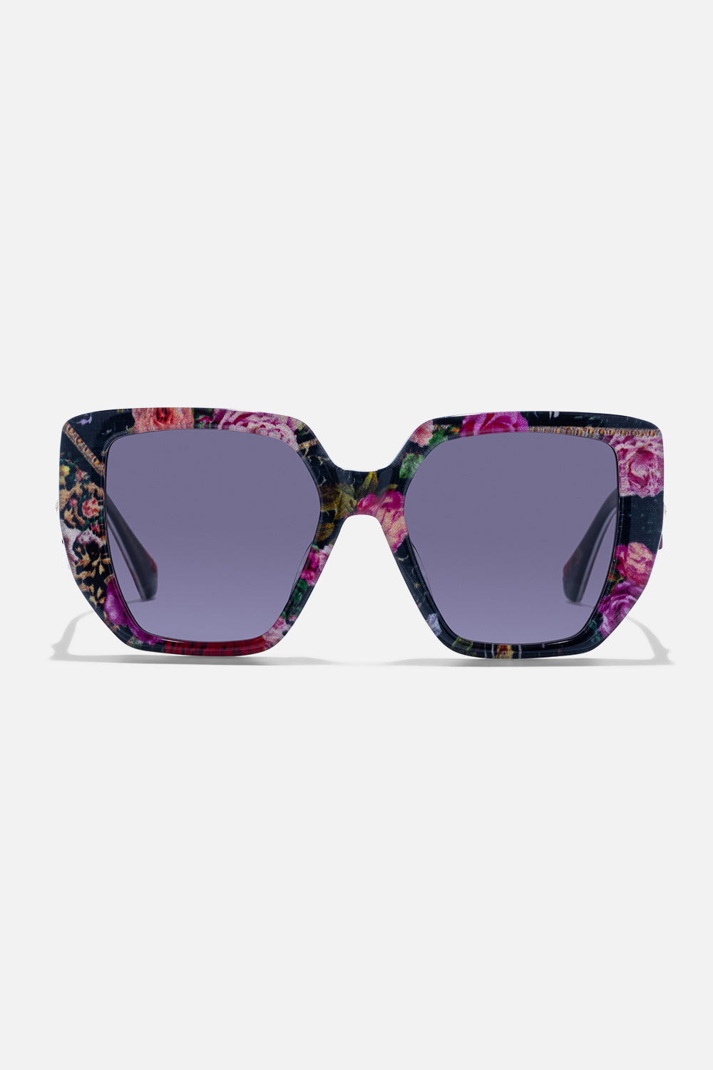 CAMILLA floral print desgner sunglasses in Reservation For Love print