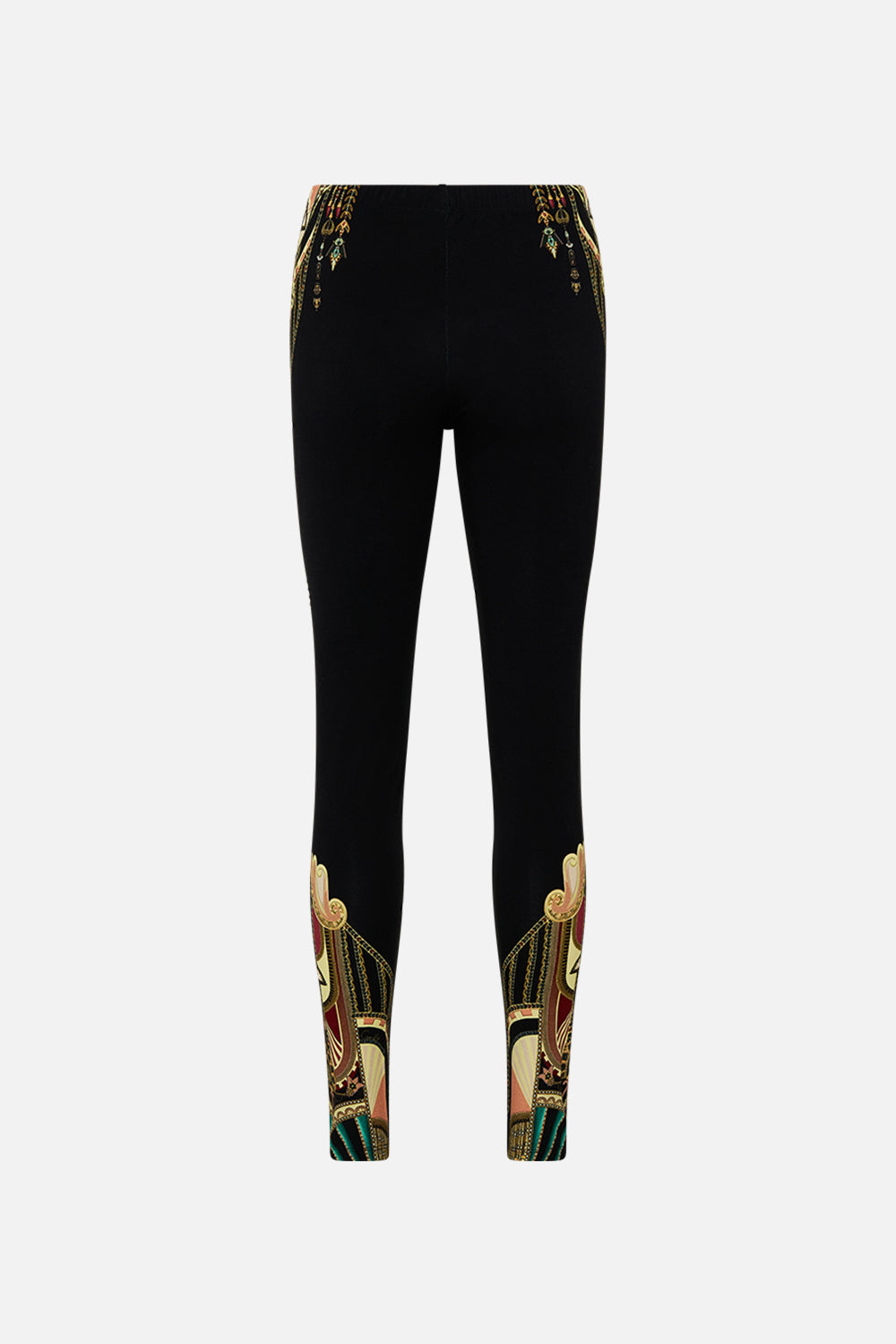 CAMILLA Metal Hotfix Embellished Leggings in They Called Her Nefertari print