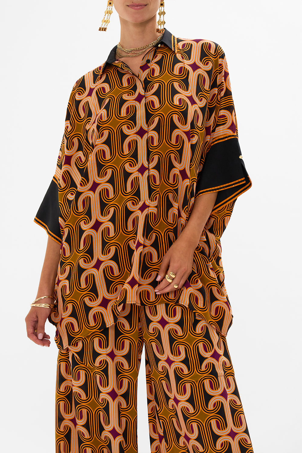 CAMILLA multi Batwing Shirt in One Night in De Wallen