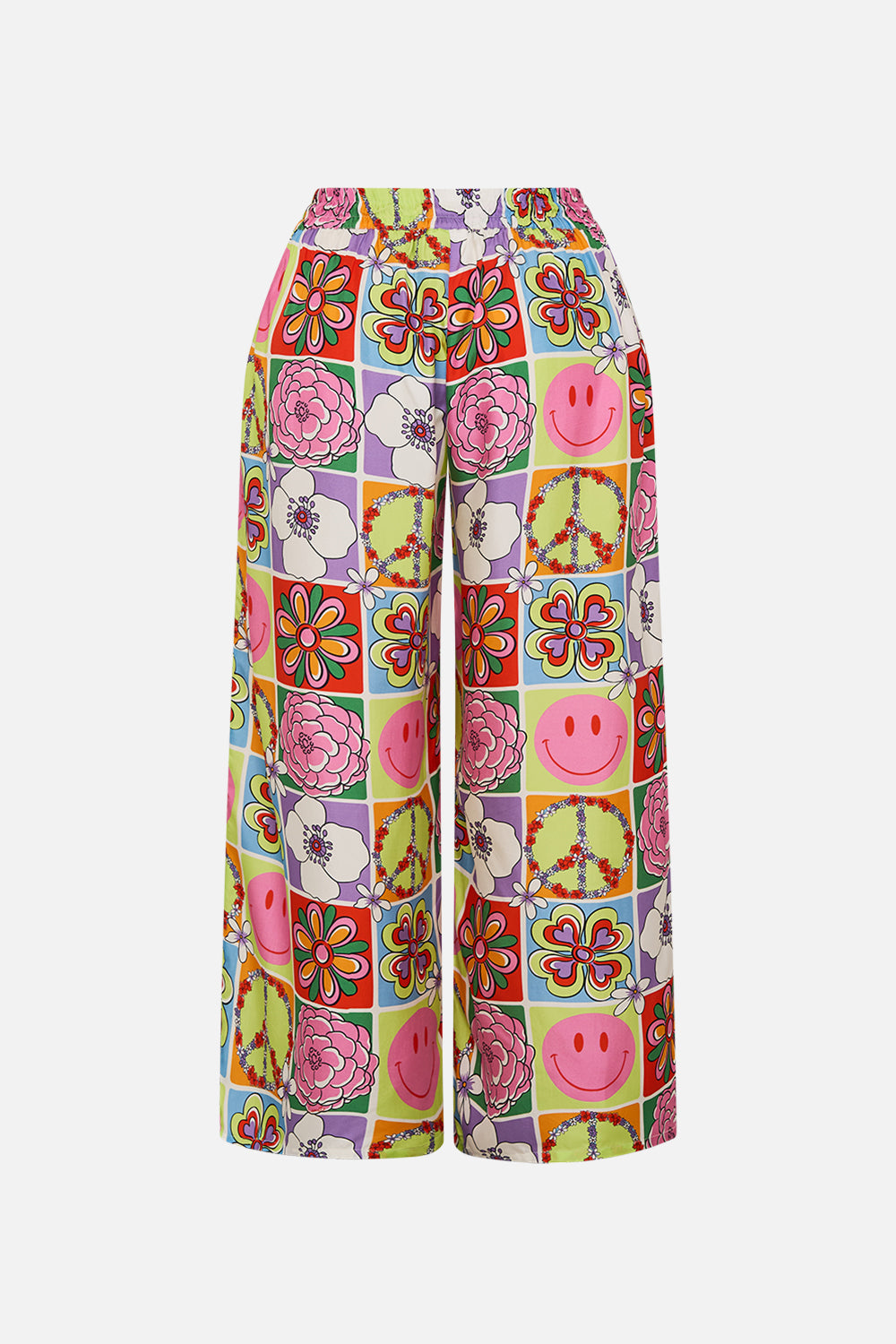 CAMILLA floral Straight Leg Pant in Cosmic Prairie