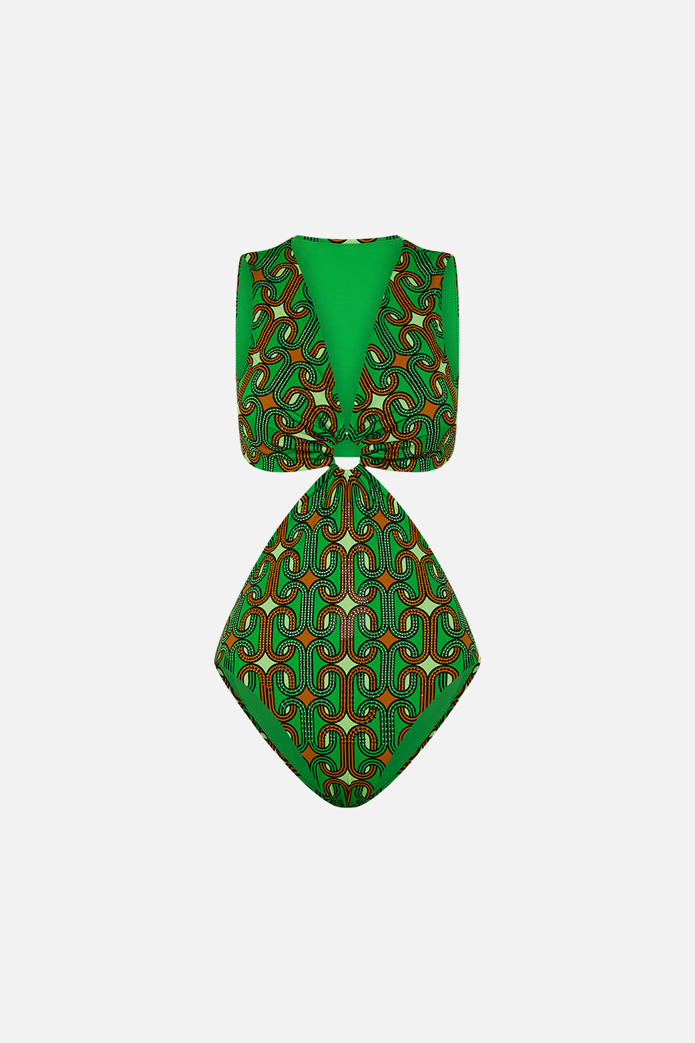 CAMILLA green ring front cut out one piece in Good Vibes Generation