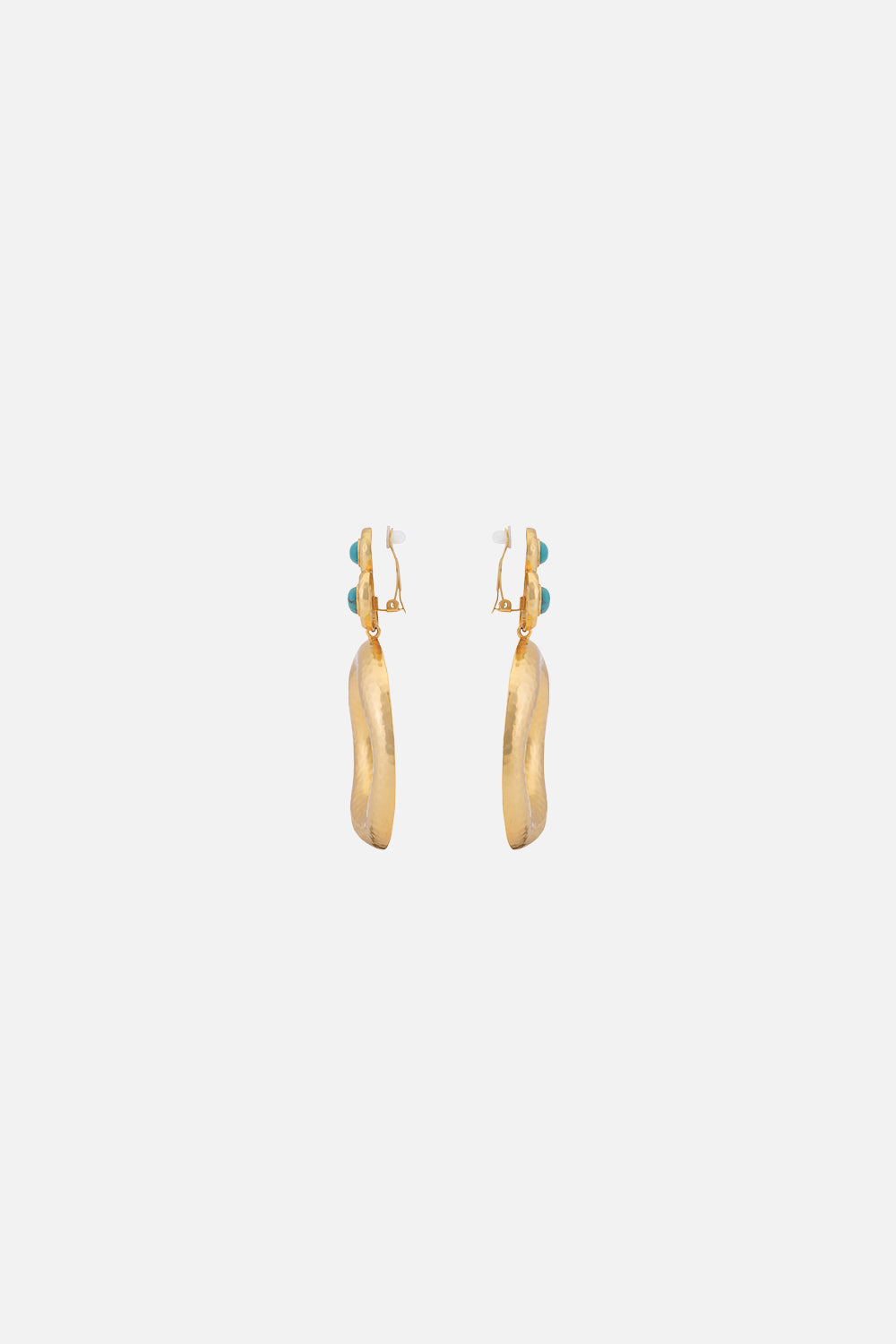 CAMILLA jewellery gold turquoise earrings