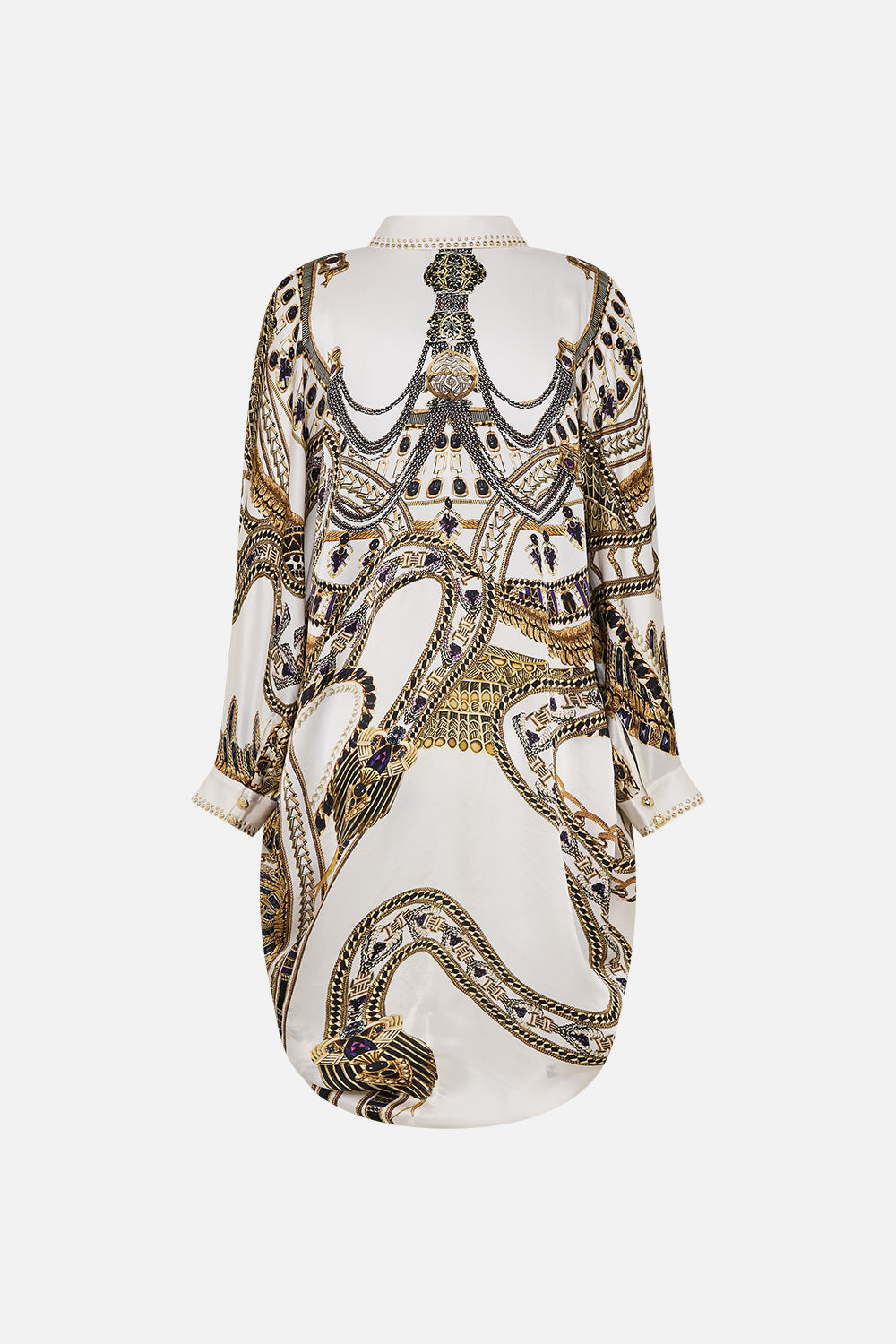 BUTTON UP TOP WITH DRAPED BACK GODDESS ENERGY