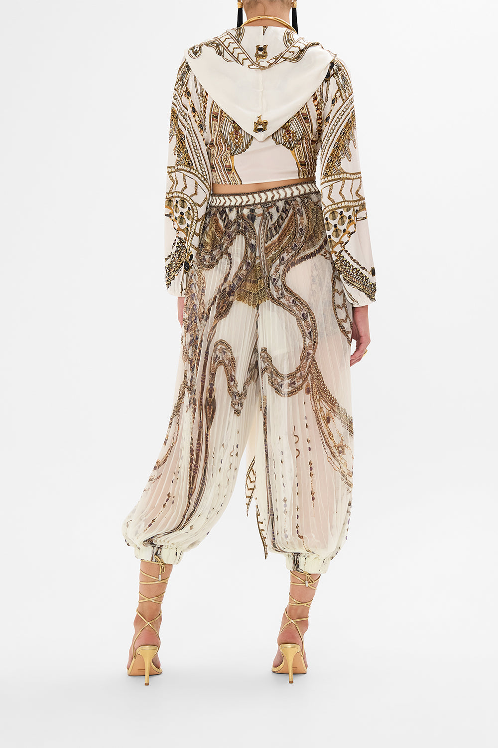 CROPPED WRAP TOP WITH HOOD GODDESS ENERGY