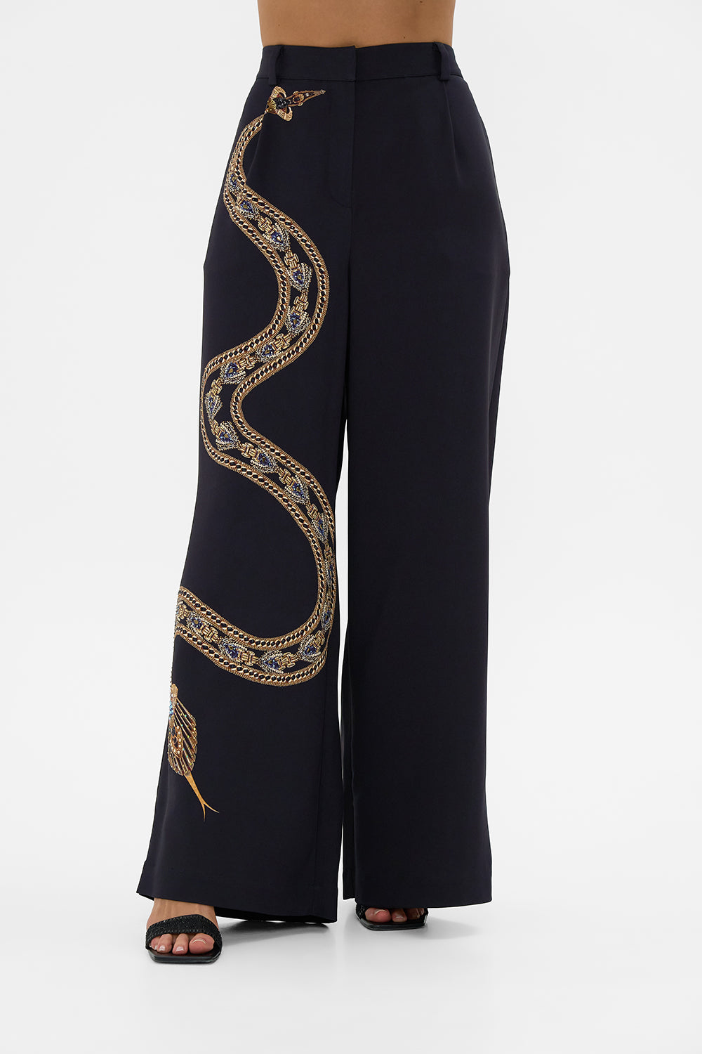 WIDE LEG WAISTED PANT CALL ME CLEOPATRA