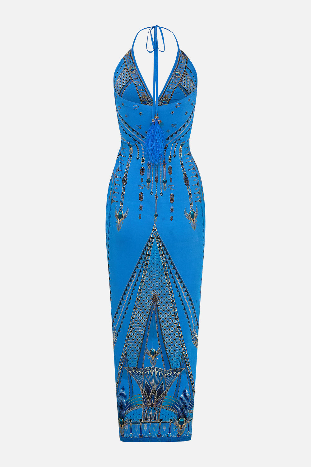 V NECK GATHERED JERSEY DRESS ARCHIVAL REVIVAL