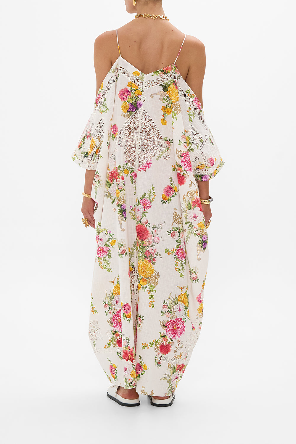 SHOESTRING STRAP KAFTAN EGYPTIAN ROSE