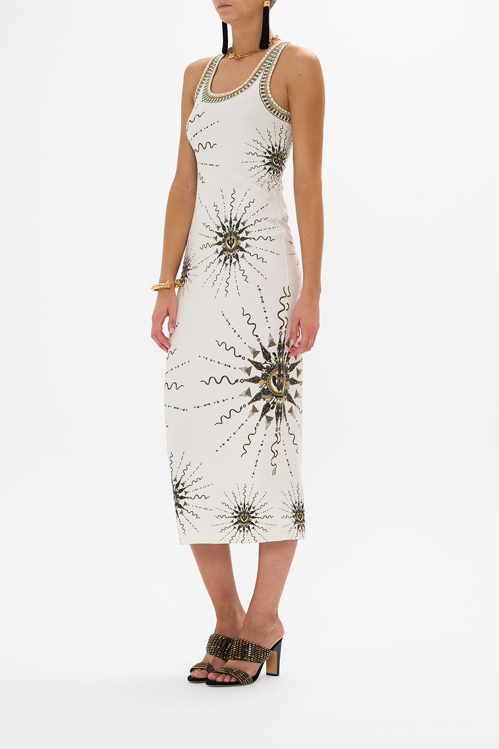 JERSEY SCOOP NECK TANK DRESS GODDESS ENERGY