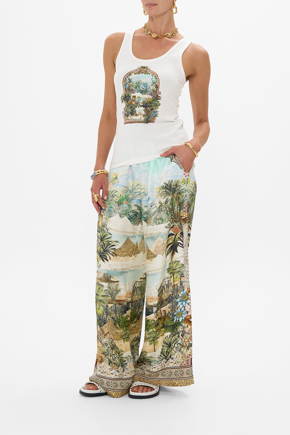 JERSEY SCOOP NECK TANK TOP VIEWS OF THE VALLEY