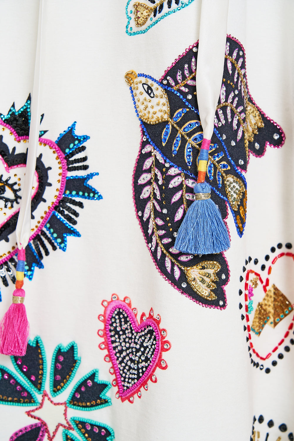 SILK BAND OVERSIZED HOODIE WITH POCKETS NUBIAN WONDERLAND