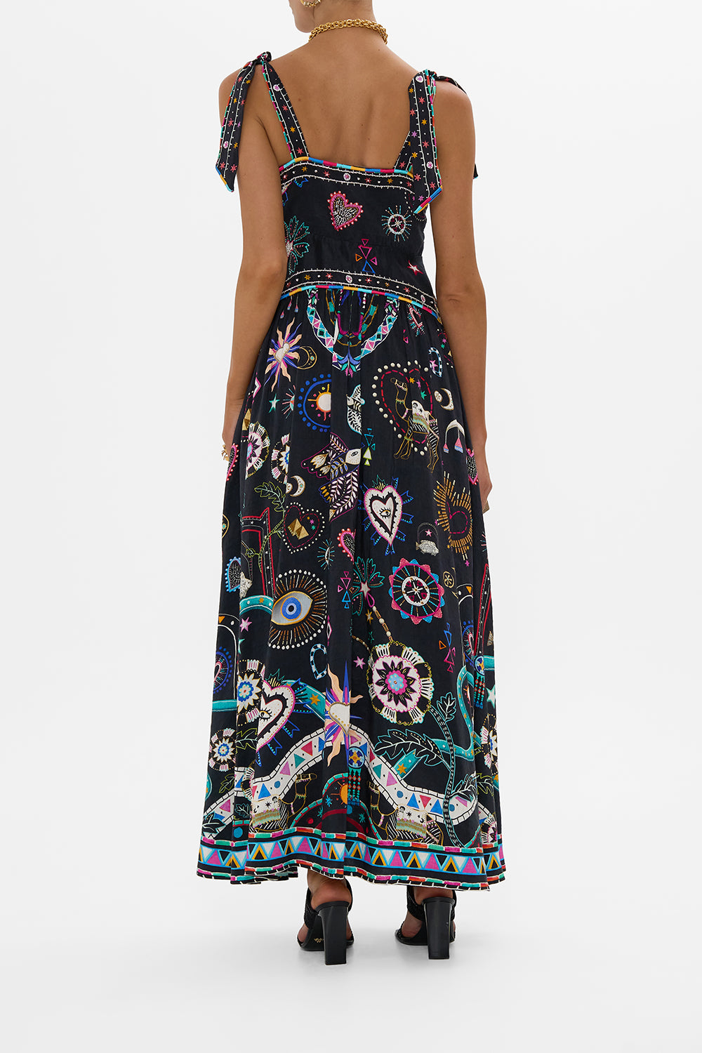 TIE SHOULDER DRESS NUBIAN NIGHTS