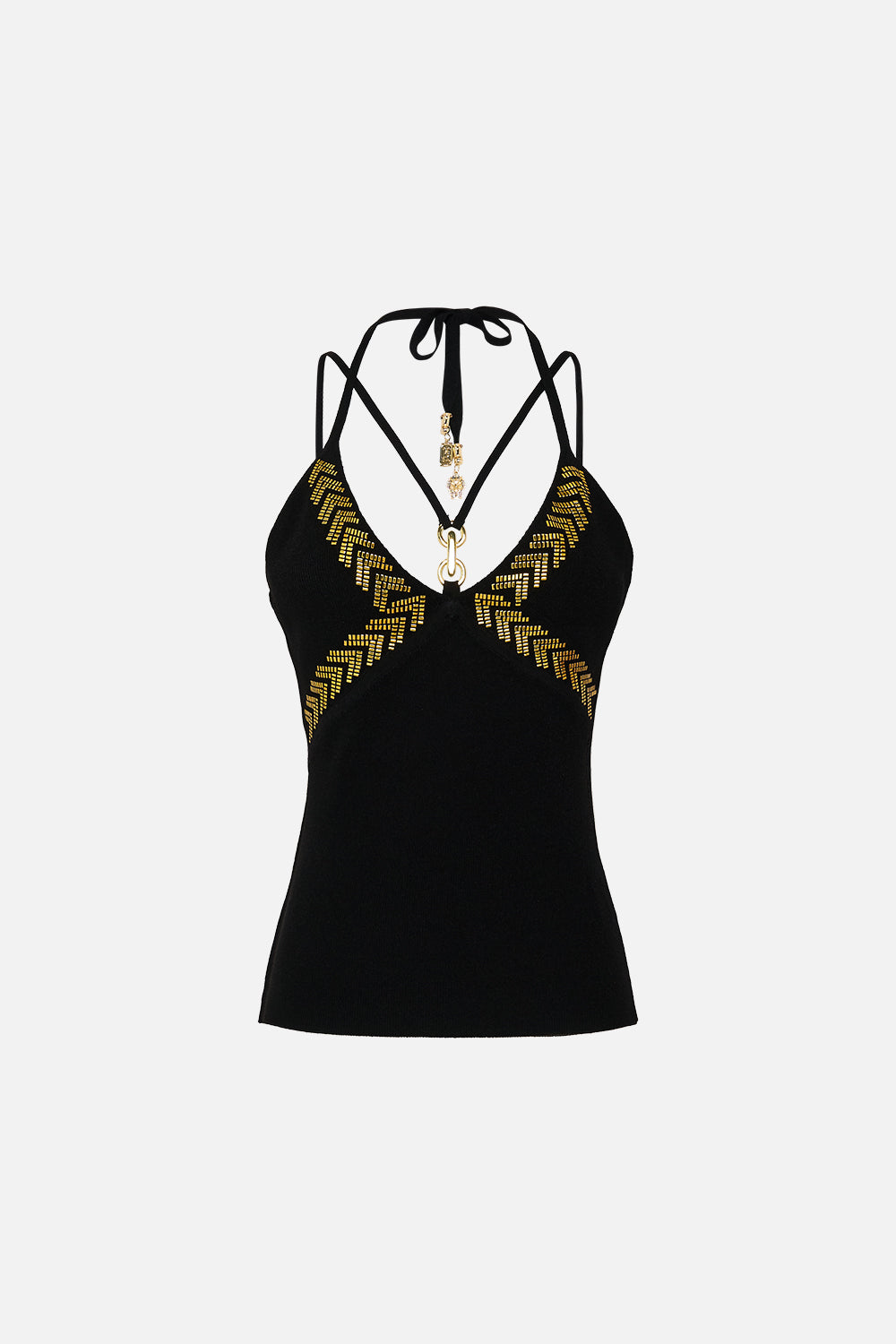 FITTED KNIT TOP WITH HARDWARE CALL ME CLEOPATRA