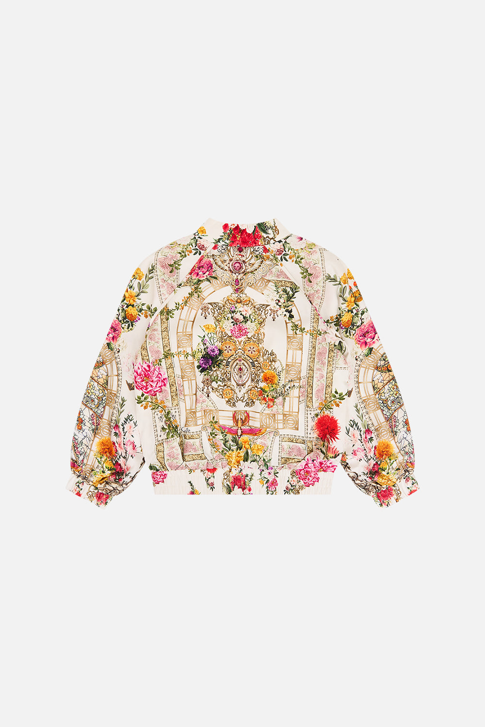 Milla By CAMILLA Kids Bomber Jacket 4-10 in Egyptian Rose print.