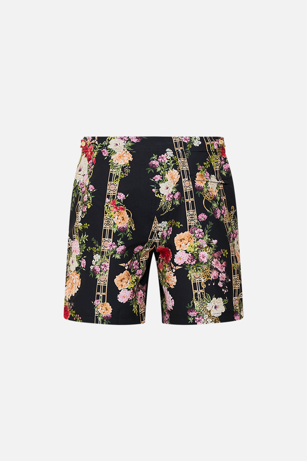 CAMILLA Mid length swim short in Adorned in Alexandria print.
