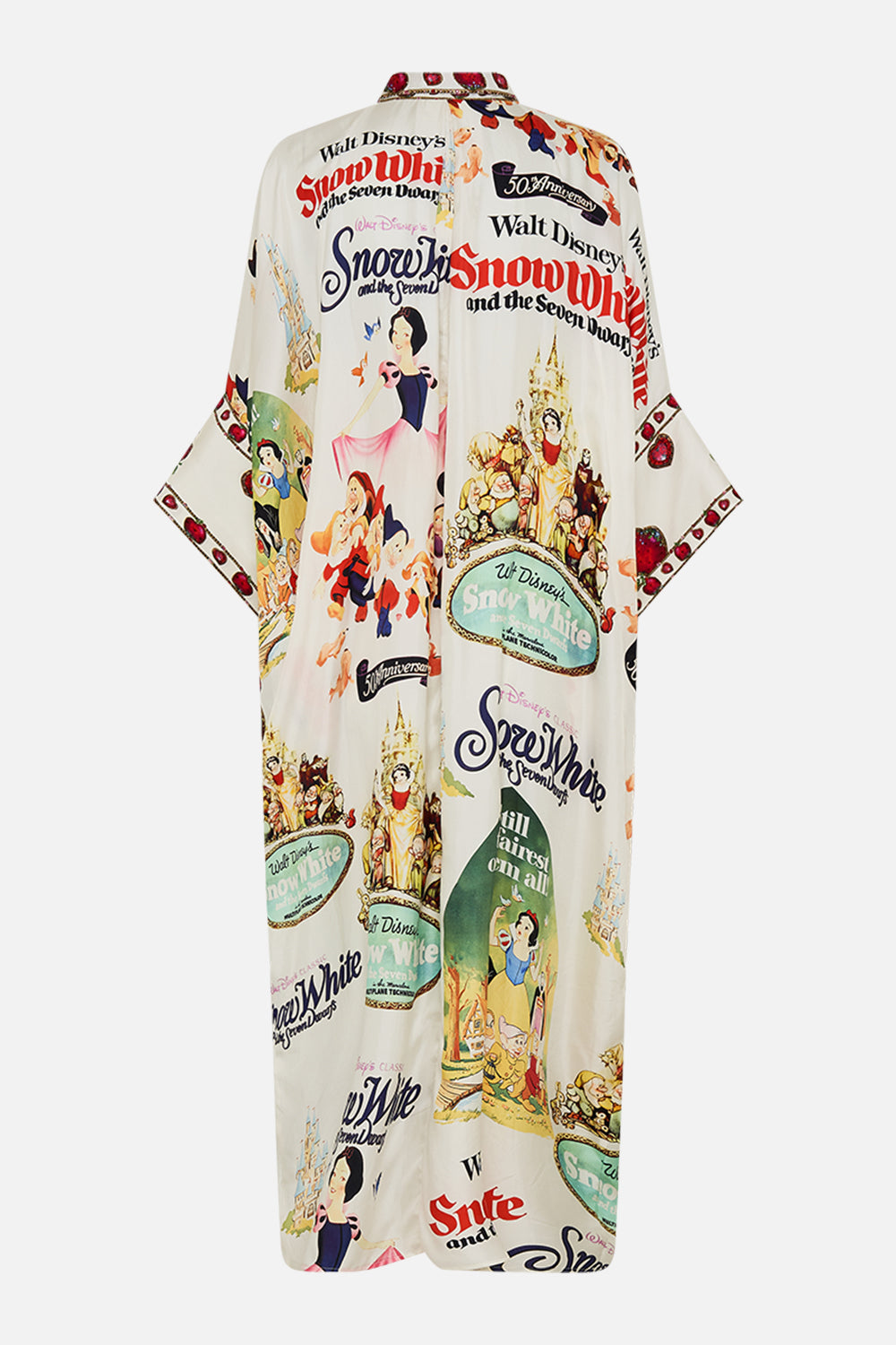 Disney CAMILLA silk kaftan in Princess In Print